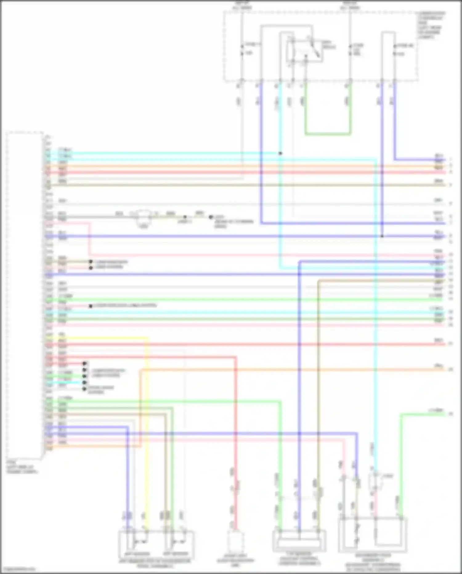 Accord Honda IX facelift (2014-2019): Wiring diagram engine performance 2.0l hybrid, engine controls circuit (1 of 8)