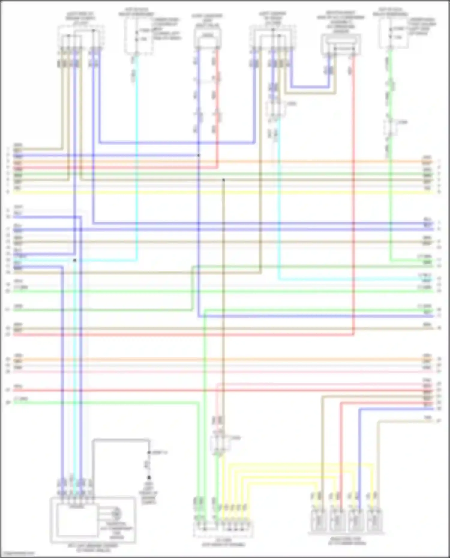 Accord Honda IX facelift (2014-2019): Wiring diagram engine performance 2.0l hybrid, engine controls circuit (3 of 8)