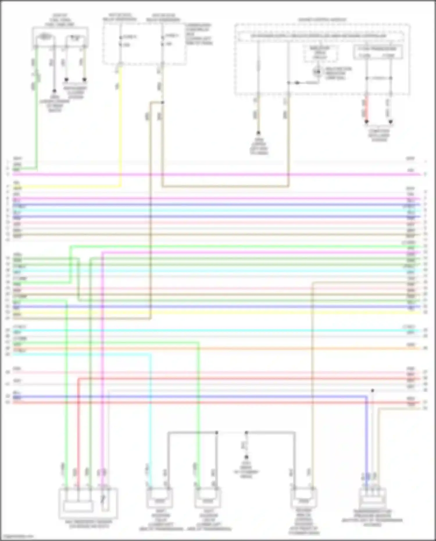 Accord Honda IX facelift (2014-2019): Wiring diagram engine performance 2.0l hybrid, engine controls circuit (5 of 8)