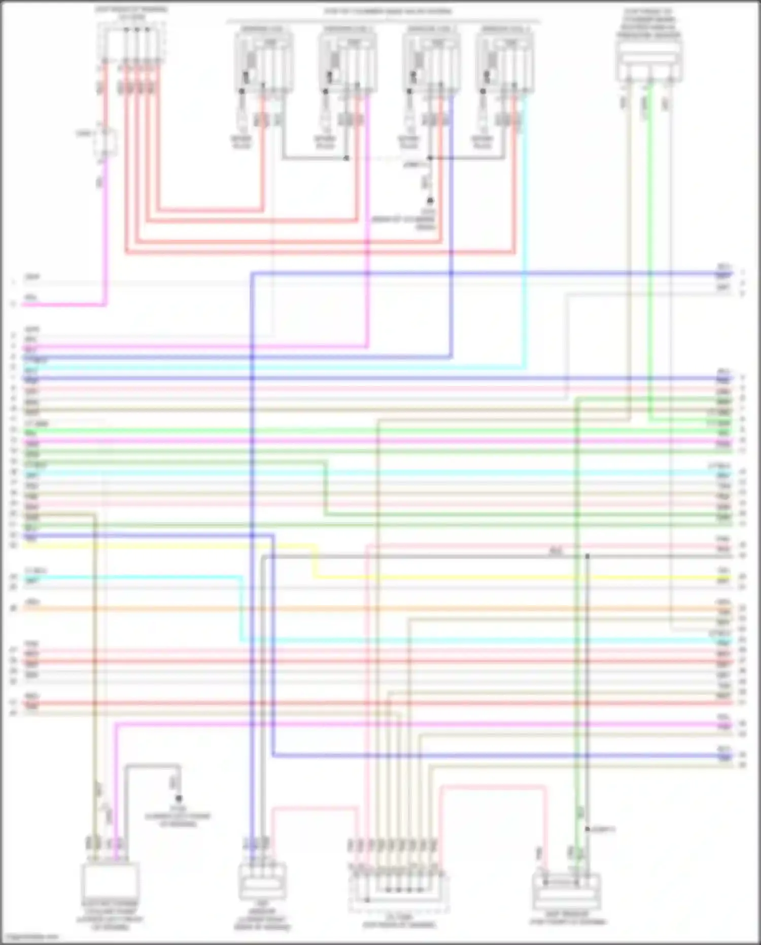 Accord Honda IX facelift (2014-2019): Wiring diagram engine performance 2.0l hybrid, engine controls circuit (6 of 8)