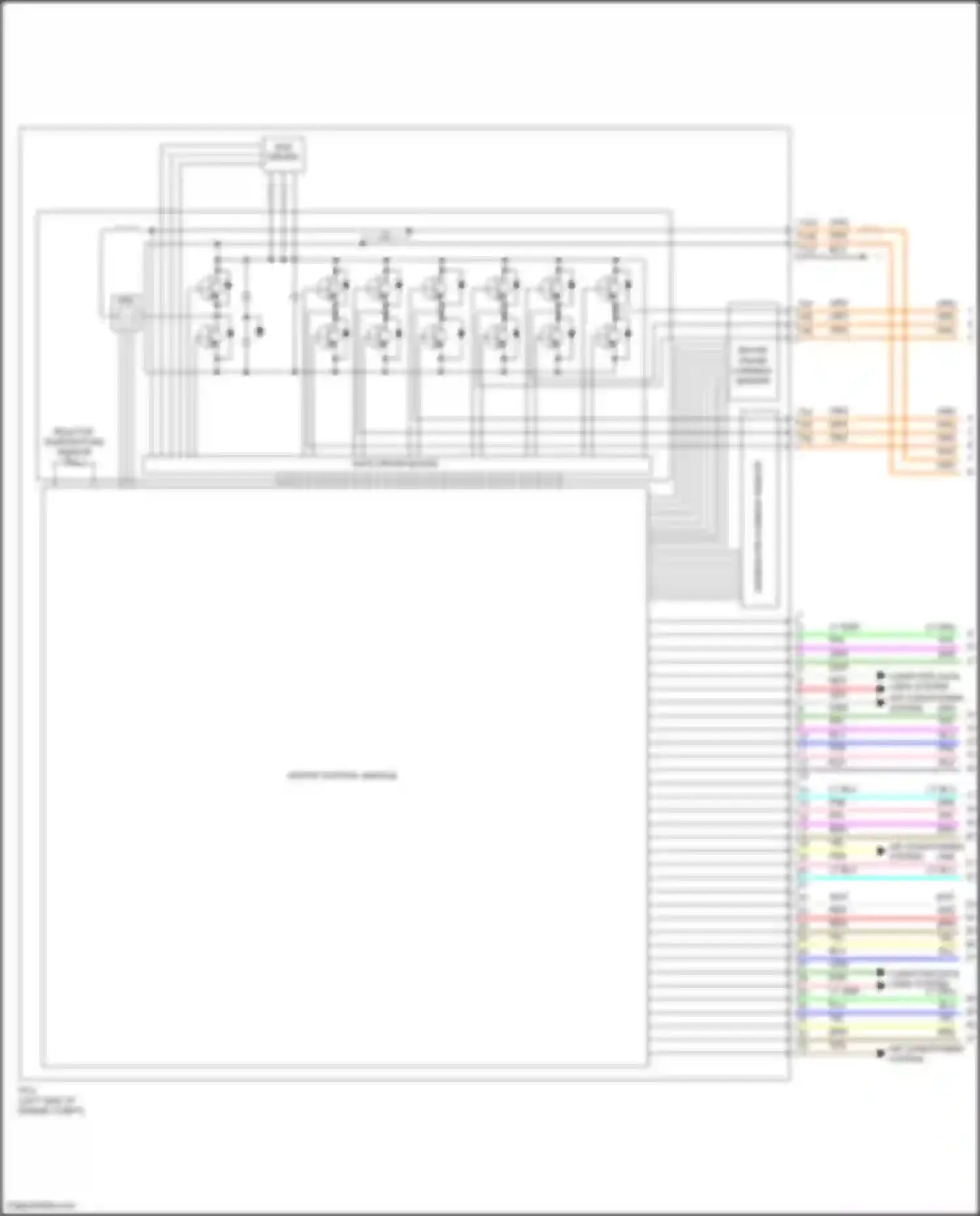 Accord Honda IX facelift (2014-2019): Wiring diagram engine performance 2.0l hybrid, hybrid system circuit (1 of 8)