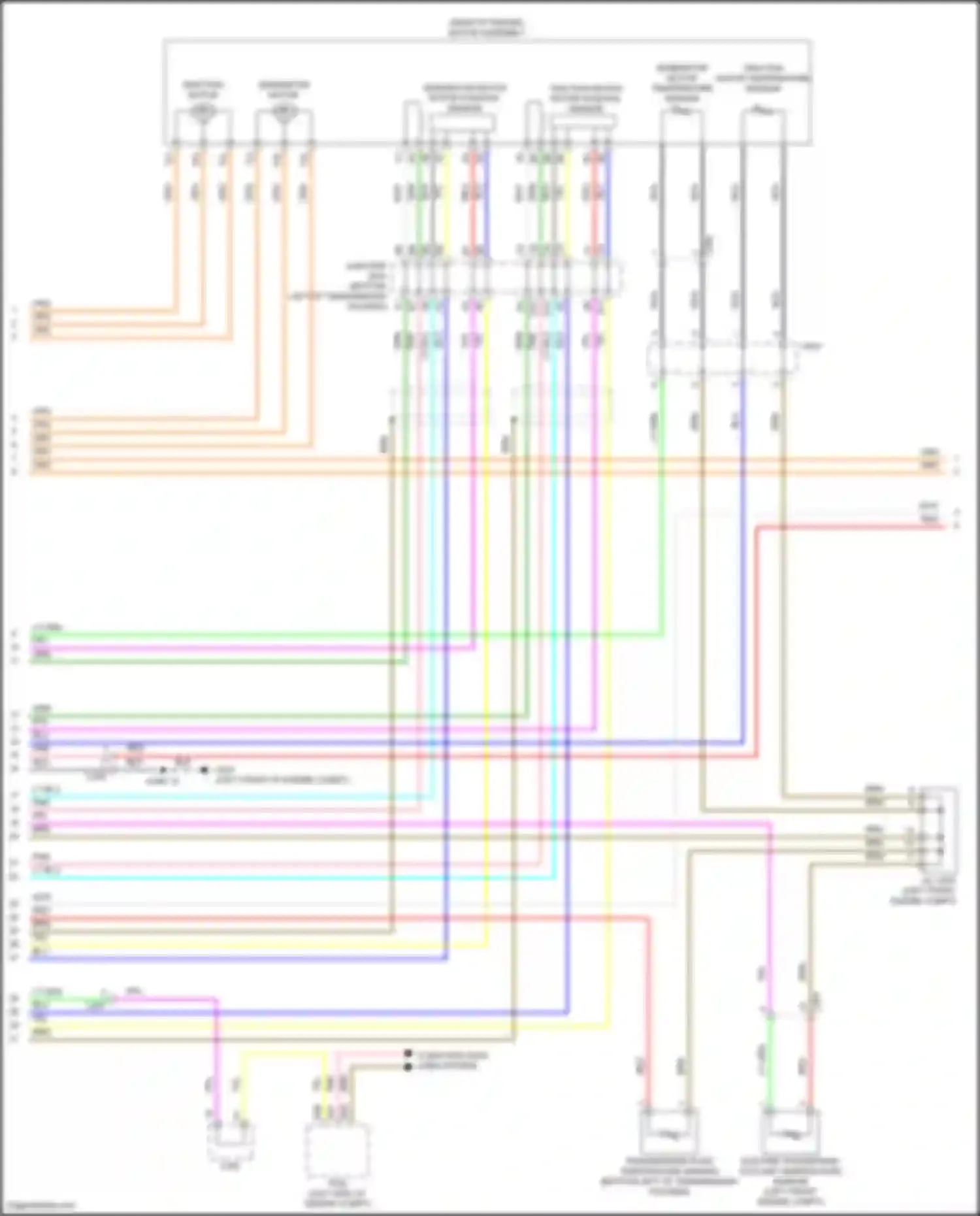 Accord Honda IX facelift (2014-2019): Wiring diagram engine performance 2.0l hybrid, hybrid system circuit (2 of 8)