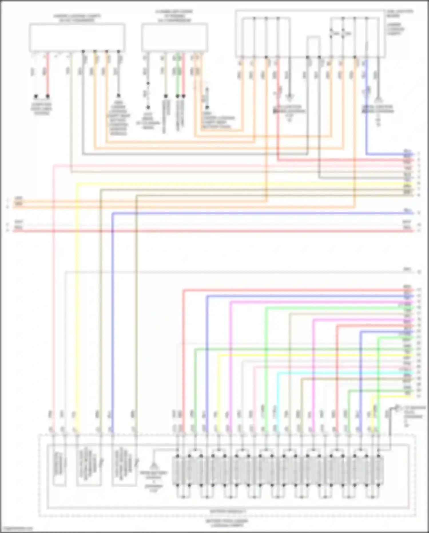 Accord Honda IX facelift (2014-2019): Wiring diagram engine performance 2.0l hybrid, hybrid system circuit (3 of 8)