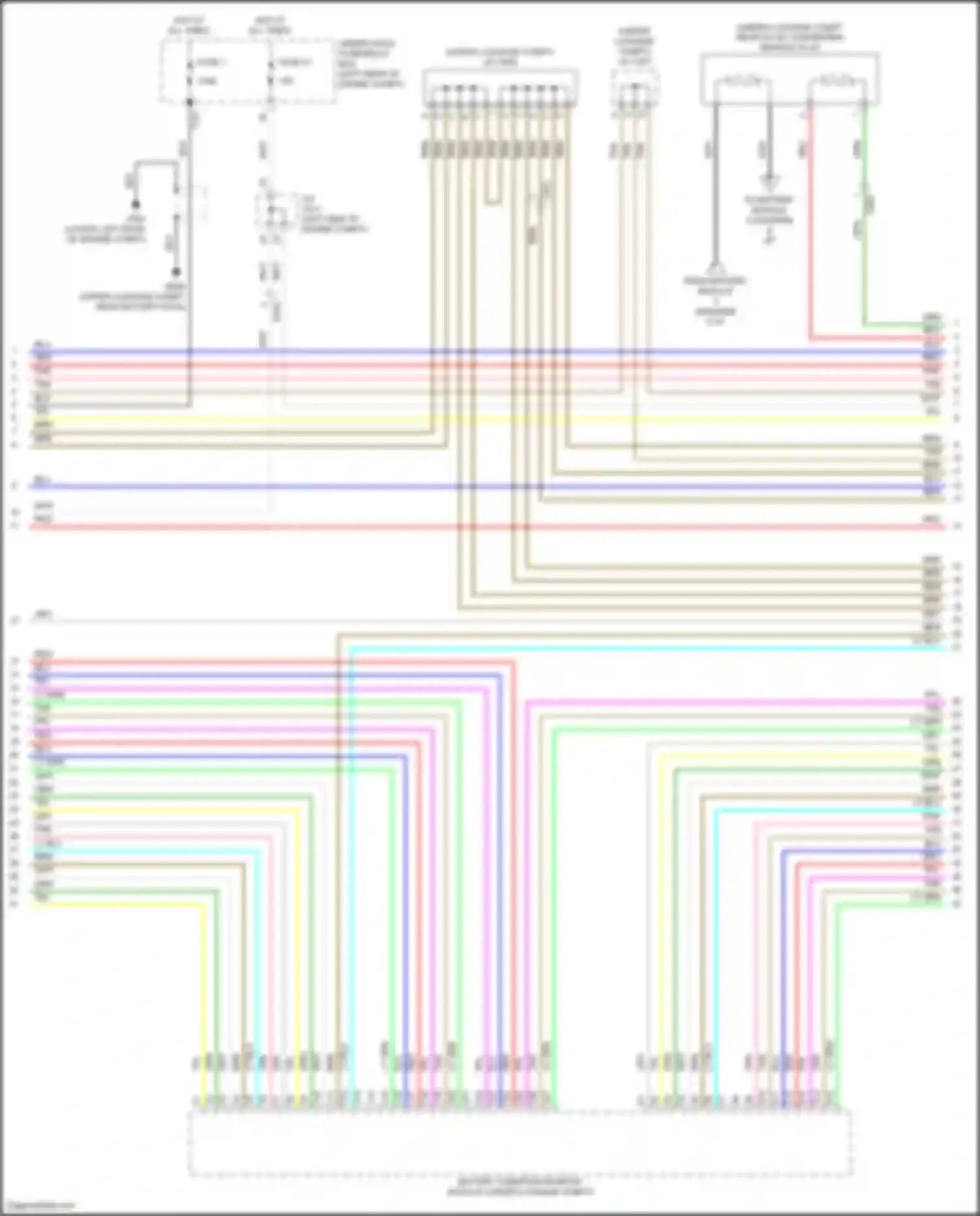 Accord Honda IX facelift (2014-2019): Wiring diagram engine performance 2.0l hybrid, hybrid system circuit (4 of 8)