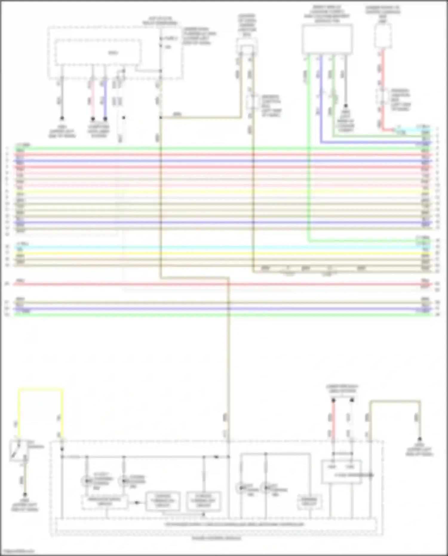Accord Honda IX facelift (2014-2019): Wiring diagram engine performance 2.0l hybrid, hybrid system circuit (6 of 8)