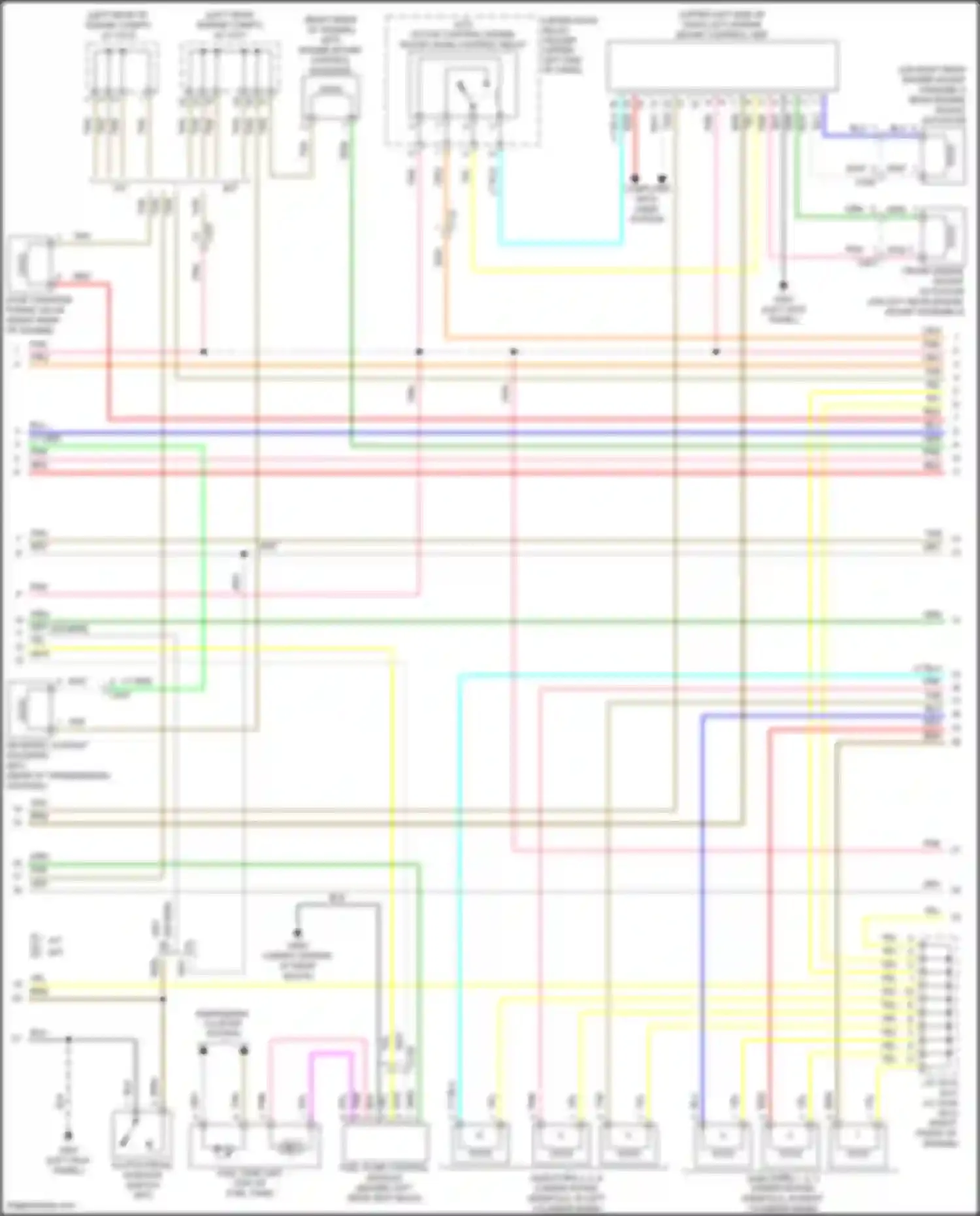 Accord Honda IX facelift (2014-2019): Wiring diagram engine performance 3.5l (2 of 7)