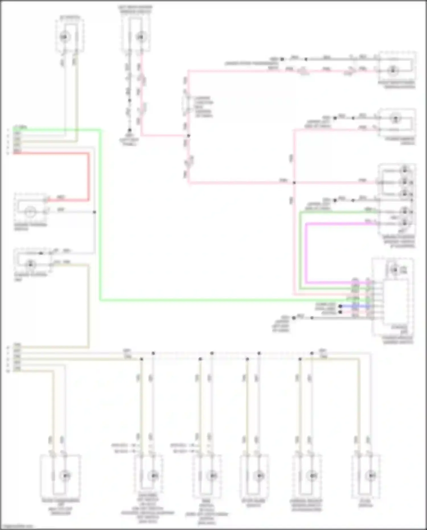 Accord Honda IX facelift (2014-2019): Instrument illumination circuit, hybrid (3 of 3)