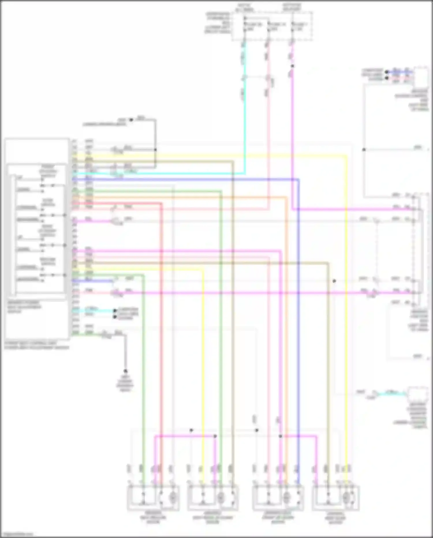 Accord Honda IX facelift (2014-2019): Memory systems circuit, hybrid (1 of 2)