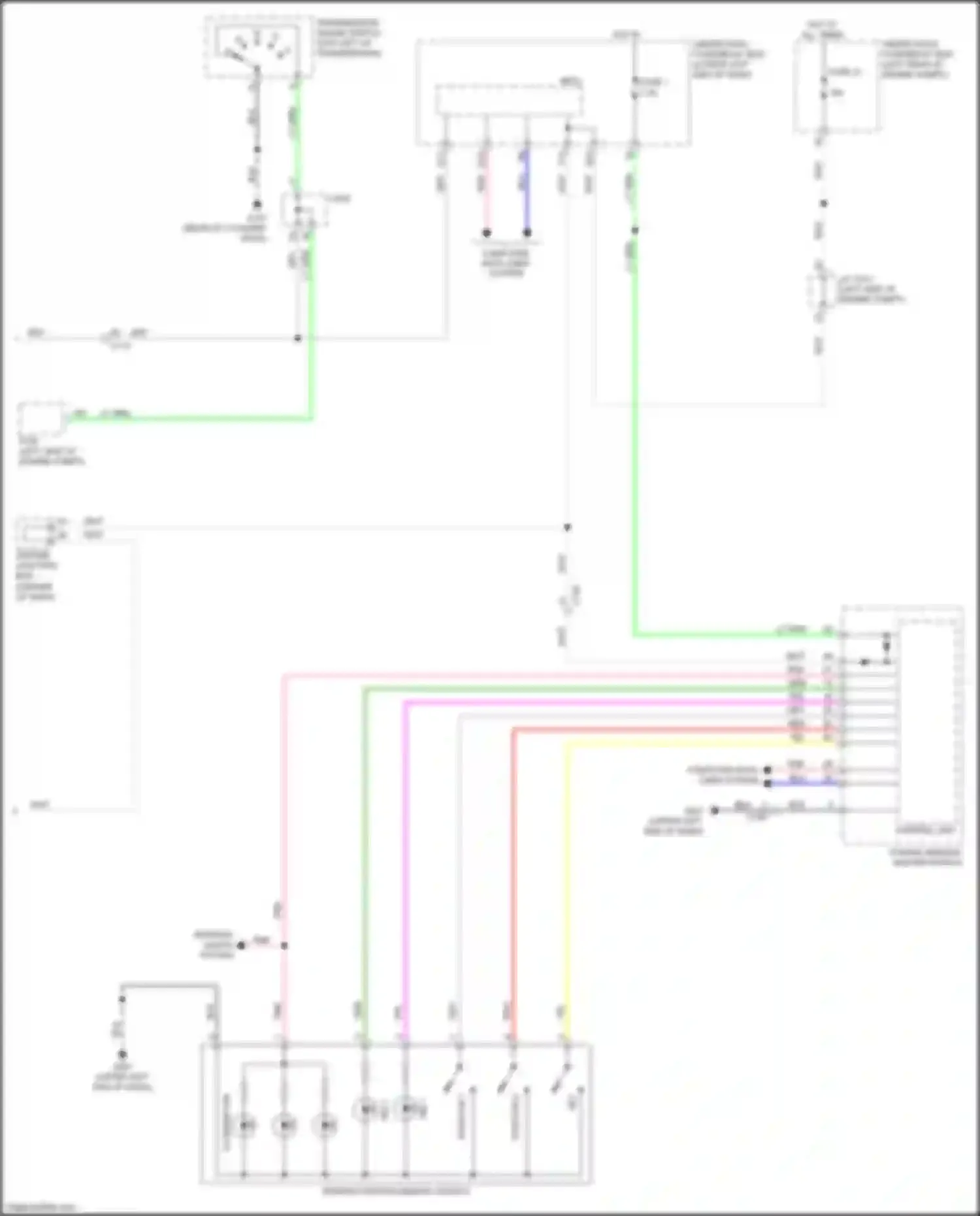 Accord Honda IX facelift (2014-2019): Memory systems circuit, hybrid (2 of 2)