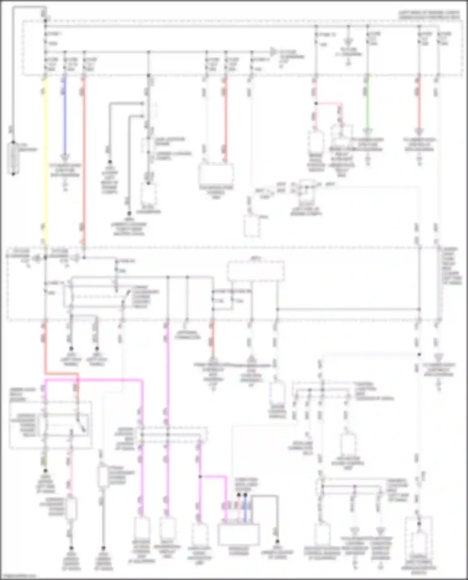 Accord Honda IX facelift (2014-2019): Power distribution circuit, hybrid (1 of 5)