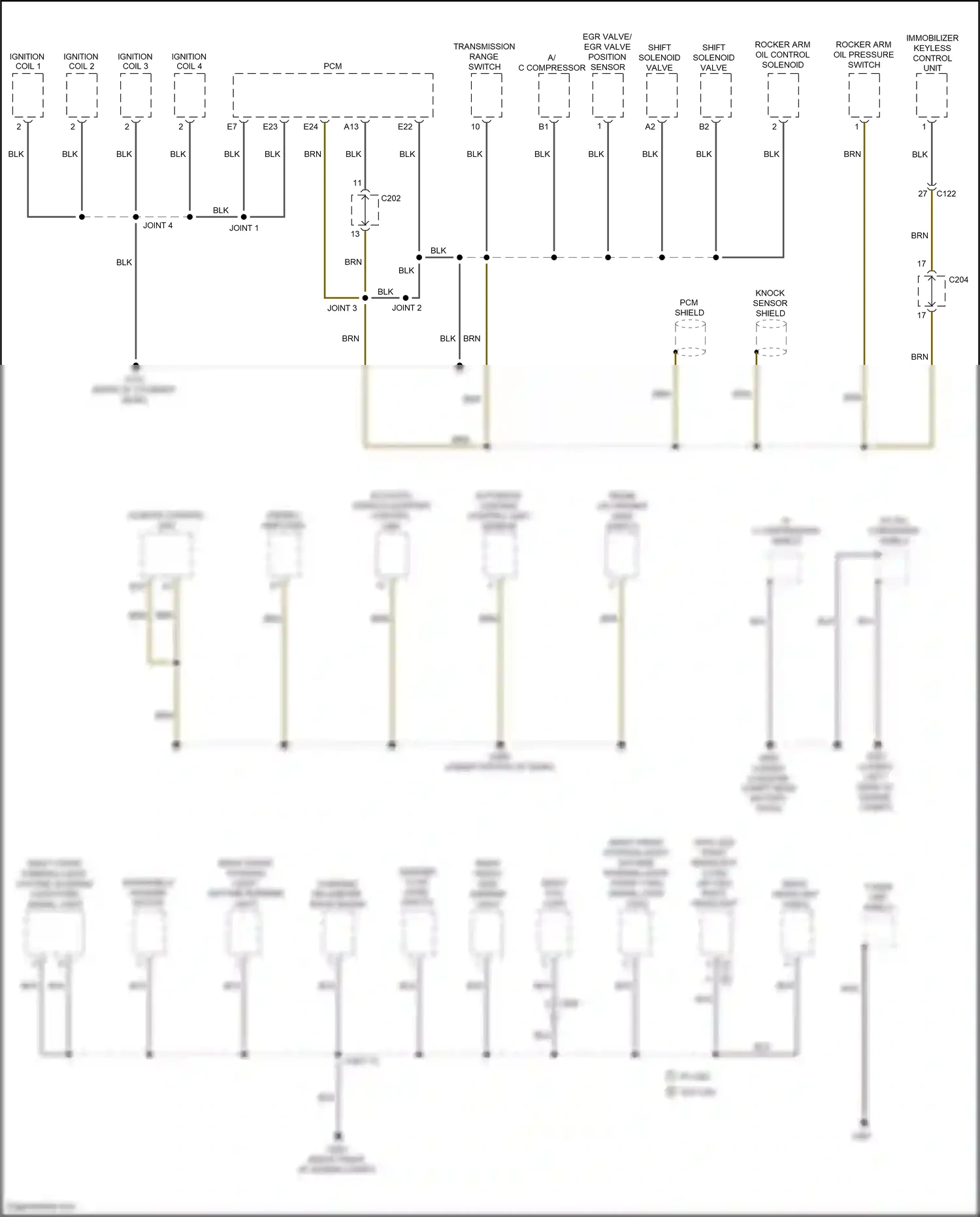 Wiring diagram a/c compressor shield for Honda Accord IX facelift (2014-2019) (1 of 1)