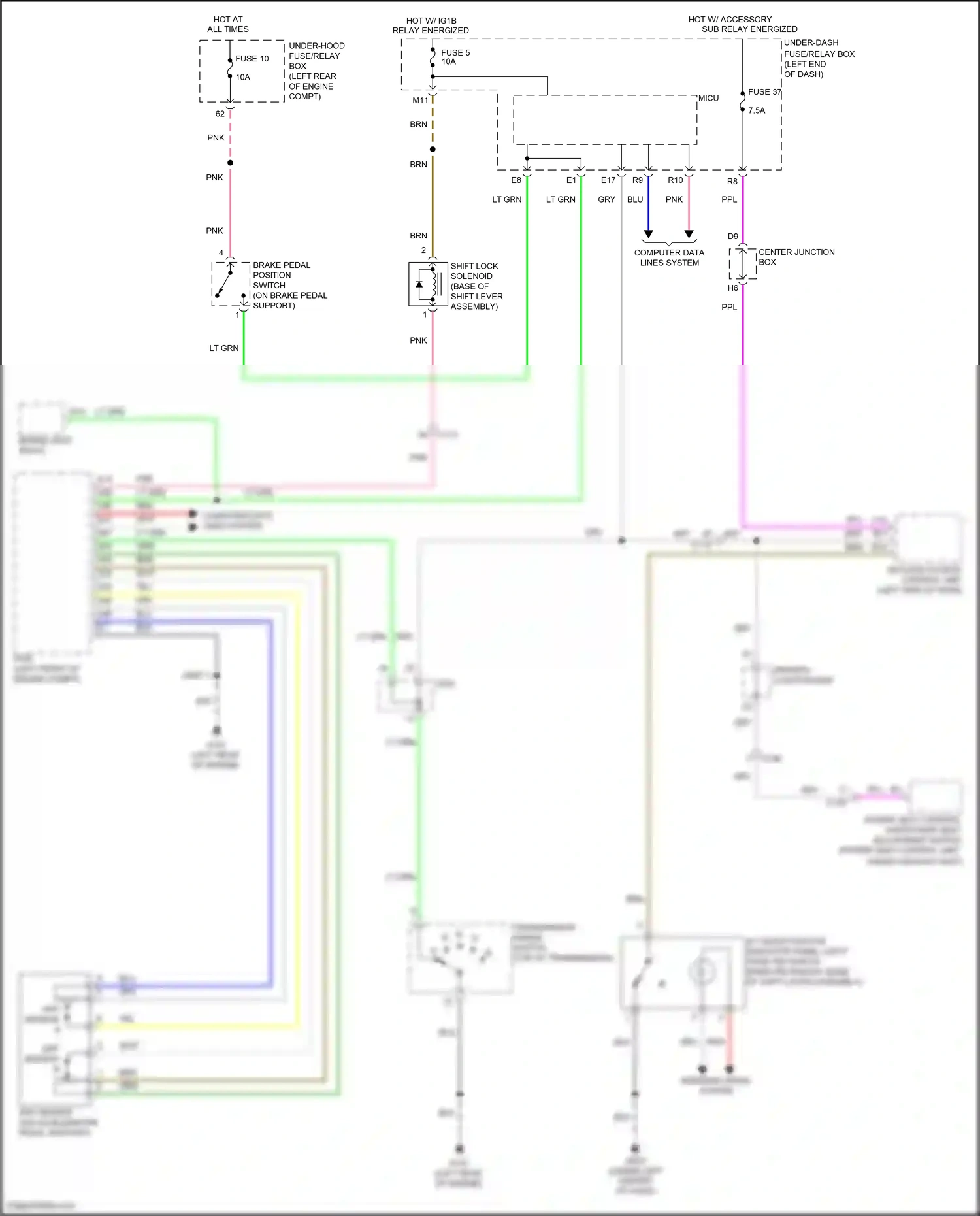 Wiring diagram app sensor a for Honda Accord IX facelift (2014-2019) (4 of 8)