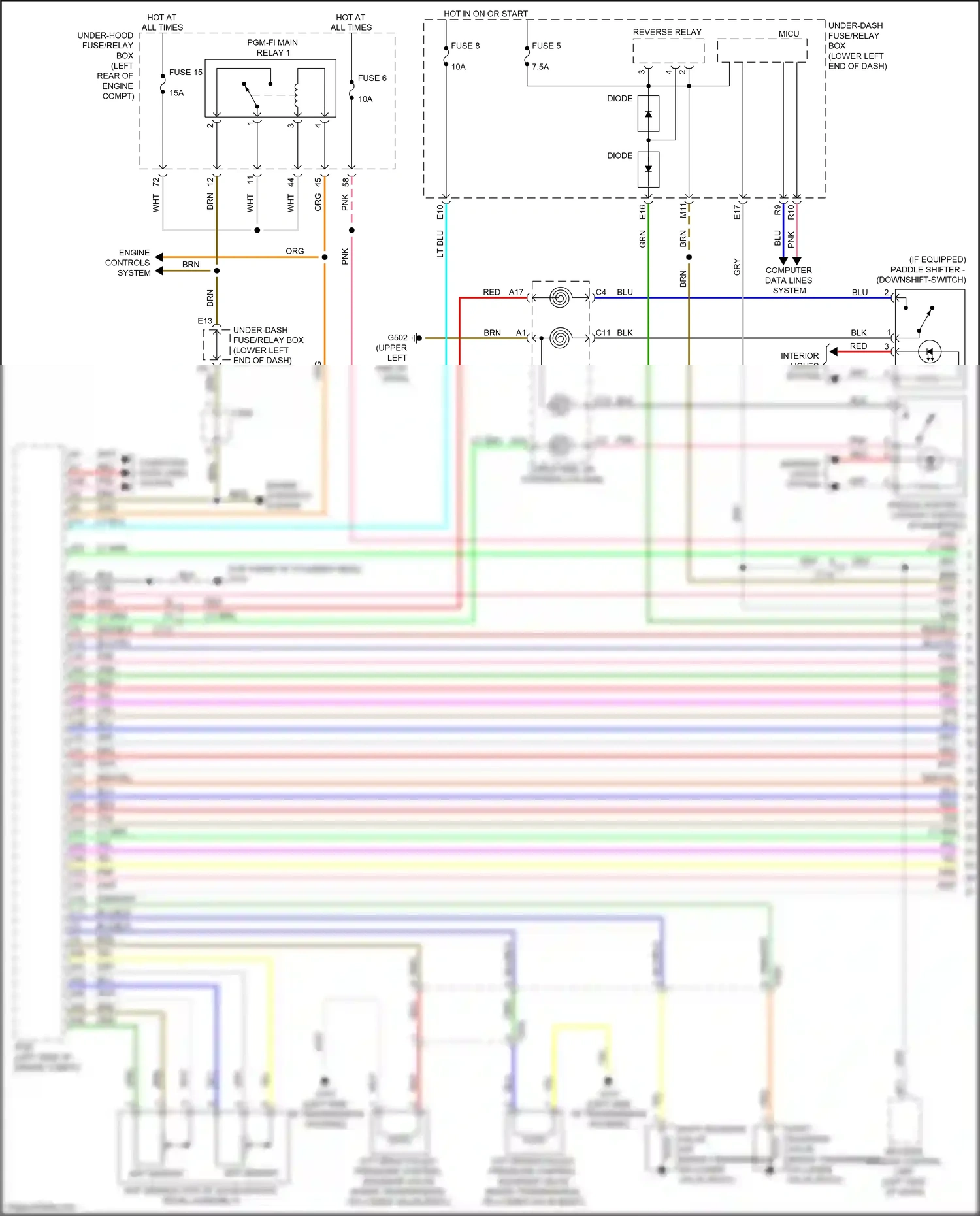 Wiring diagram app sensor b for Honda Accord IX facelift (2014-2019) (6 of 8)