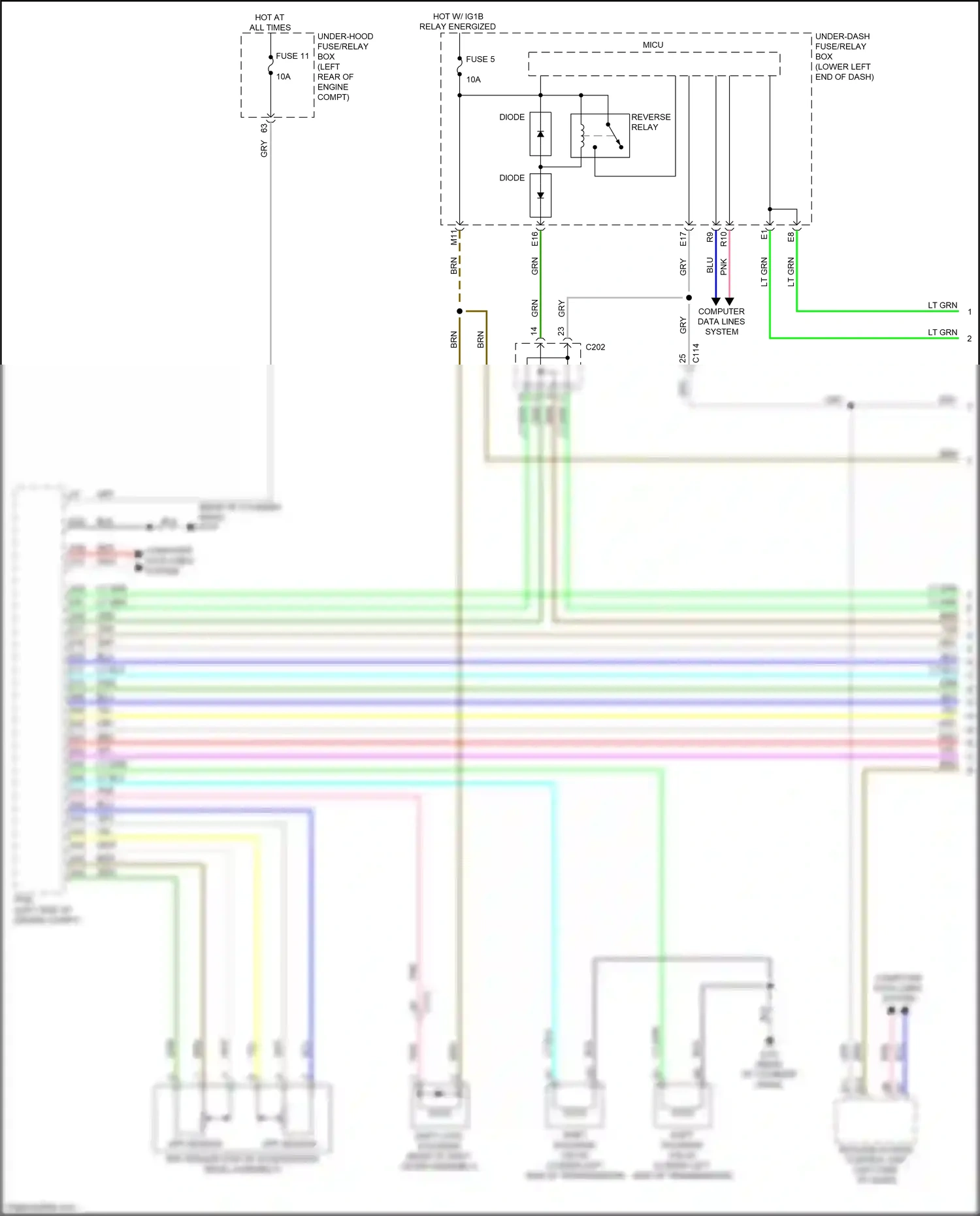 Wiring diagram app sensor b for Honda Accord IX facelift (2014-2019) (7 of 8)