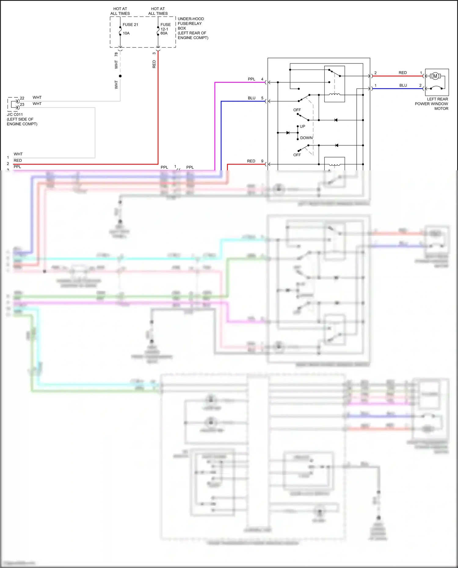 Wiring diagram as switch for Honda Accord IX facelift (2014-2019) (2 of 2)