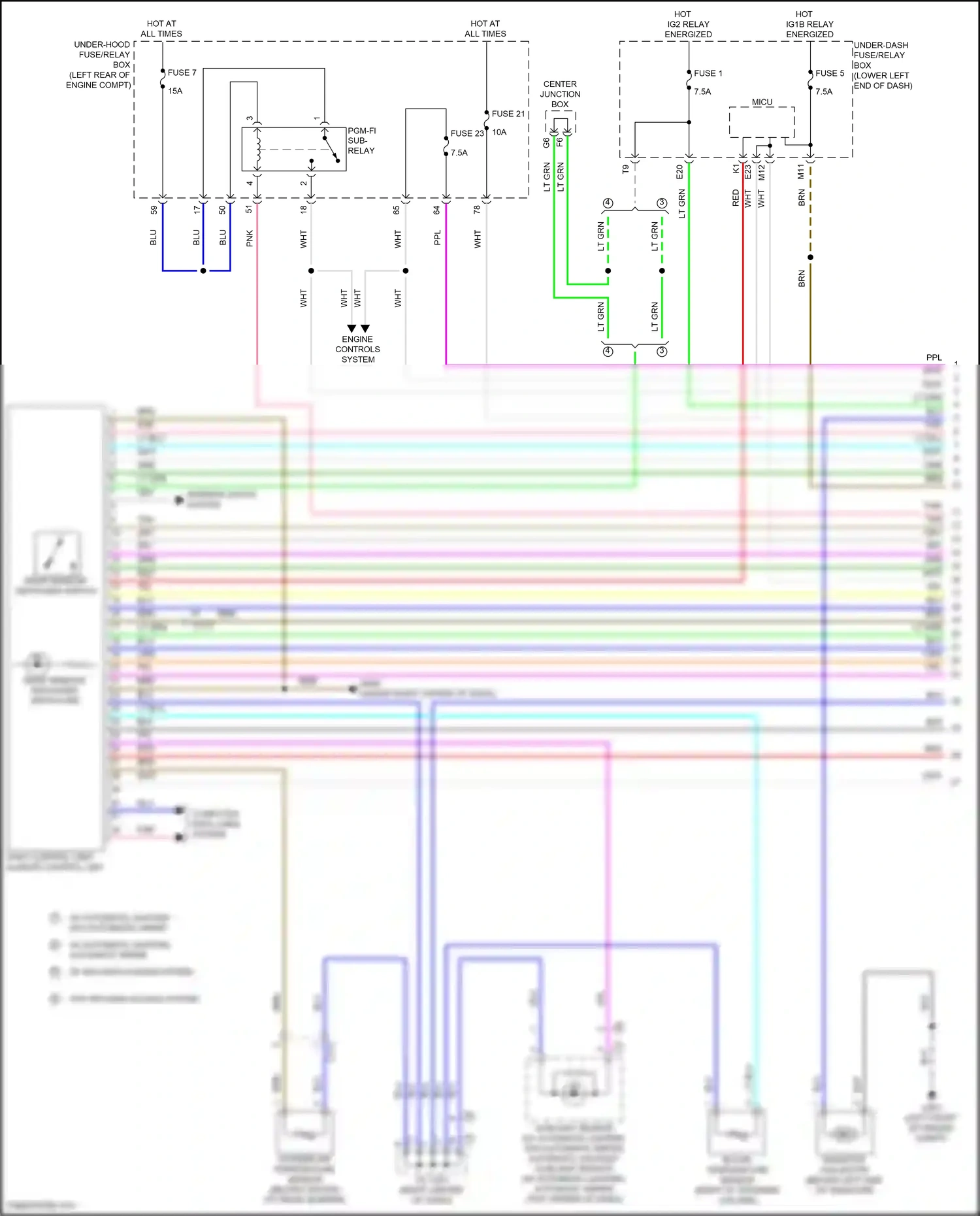 Wiring diagram automatic lighting/ sunlight sensor for Honda Accord IX facelift (2014-2019) (1 of 1)