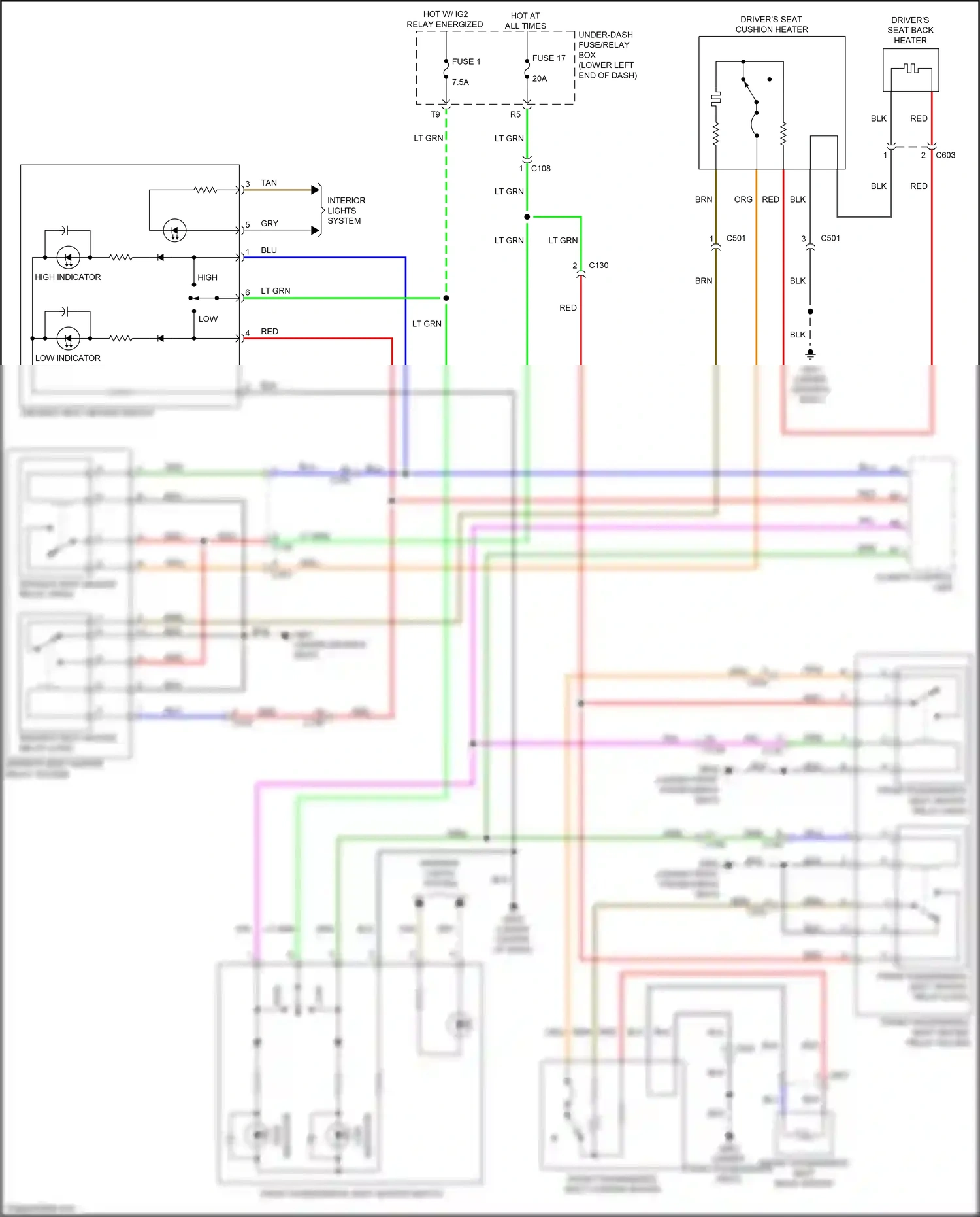 Wiring diagram climate control unit for Honda Accord IX facelift (2014-2019) (5 of 8)