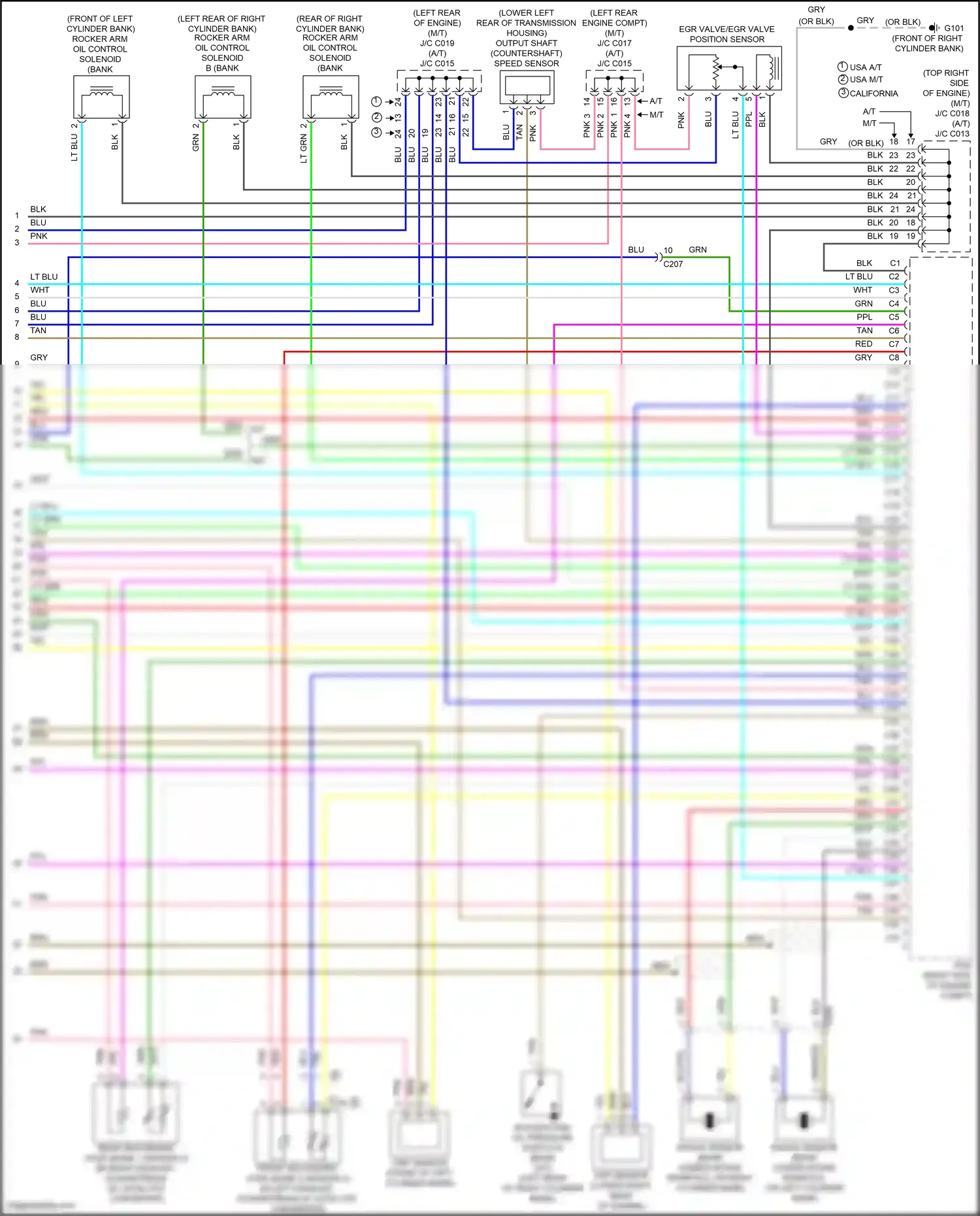 Wiring diagram cmp sensor for Honda Accord IX facelift (2014-2019) (2 of 2)