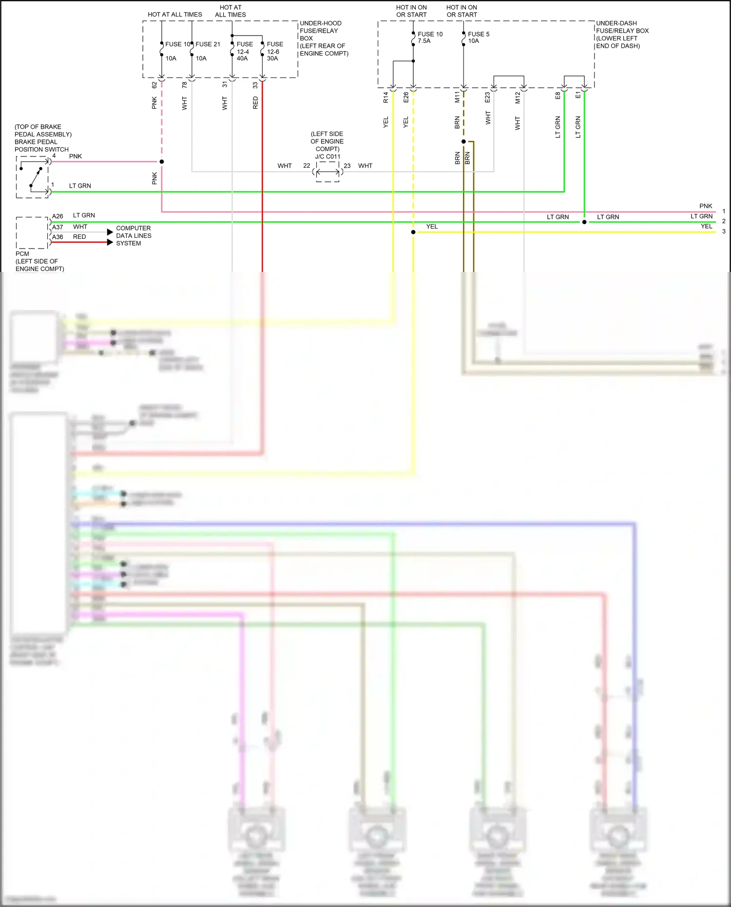 Wiring diagram computer data lines system for Honda Accord IX facelift (2014-2019) (54 of 124)