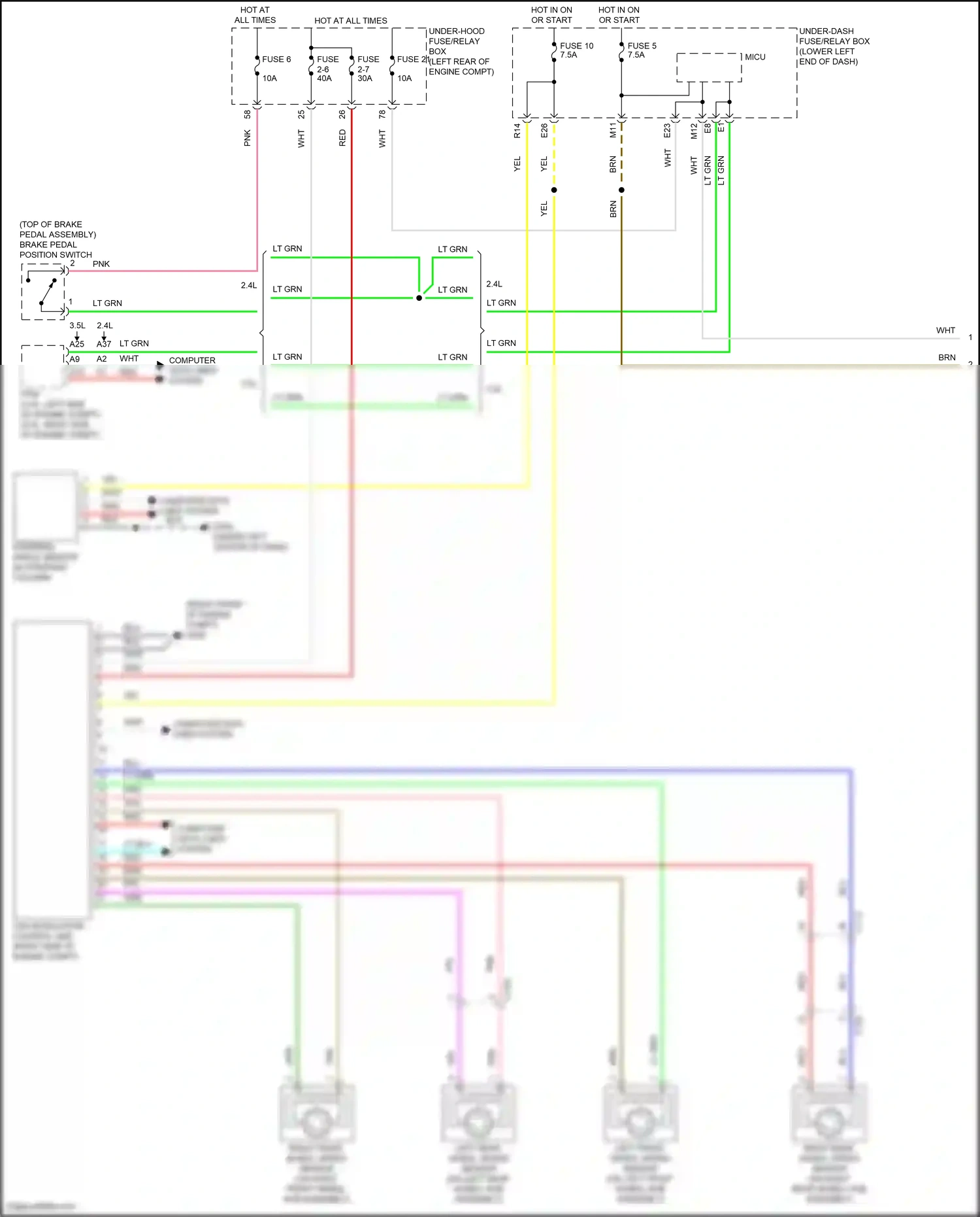 Wiring diagram computer data lines system for Honda Accord IX facelift (2014-2019) (52 of 124)