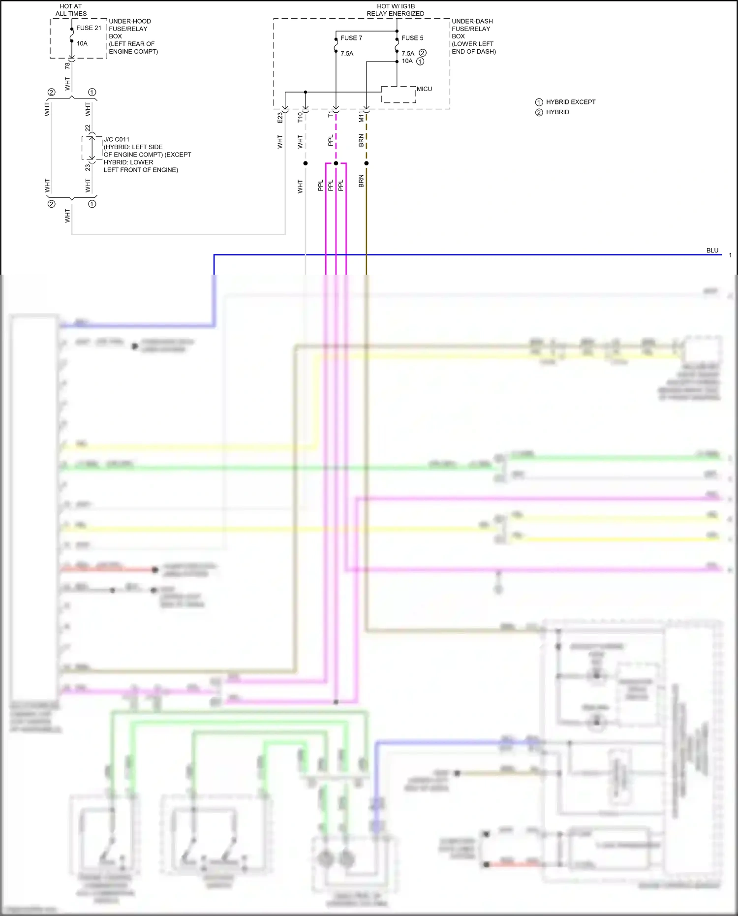 Wiring diagram computer data lines system for Honda Accord IX facelift (2014-2019) (46 of 124)