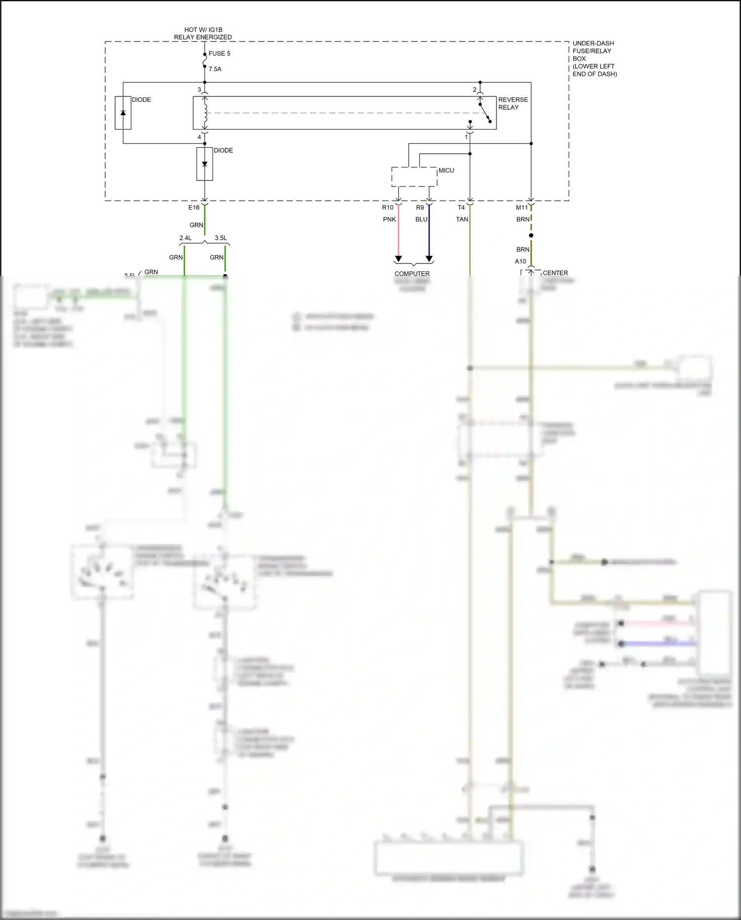 Wiring diagram computer data lines system for Honda Accord IX facelift (2014-2019) (61 of 124)