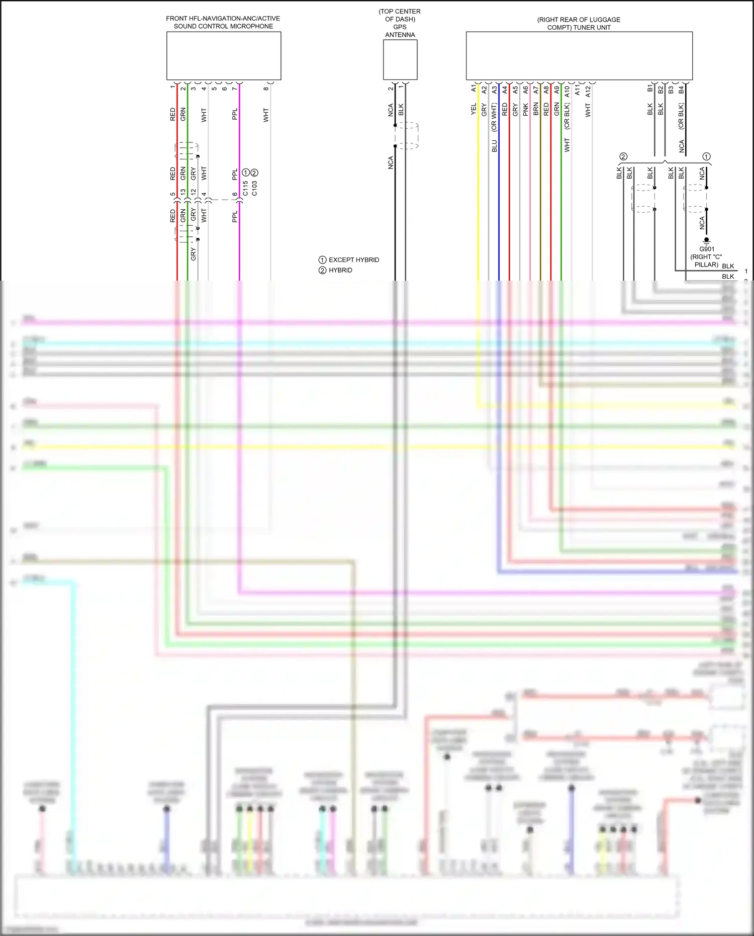Wiring diagram computer data lines system for Honda Accord IX facelift (2014-2019) (26 of 124)