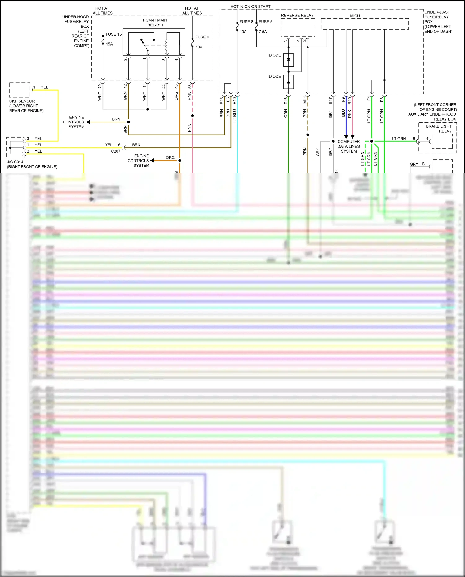 Wiring diagram computer data lines system for Honda Accord IX facelift (2014-2019) (96 of 124)