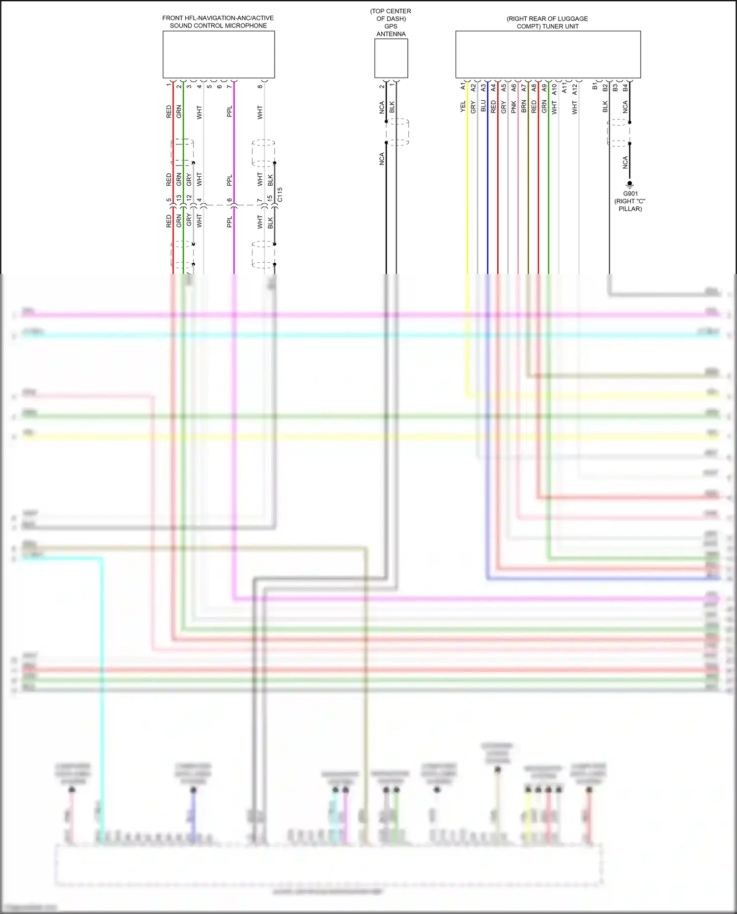 Wiring diagram computer data lines system for Honda Accord IX facelift (2014-2019) (38 of 124)
