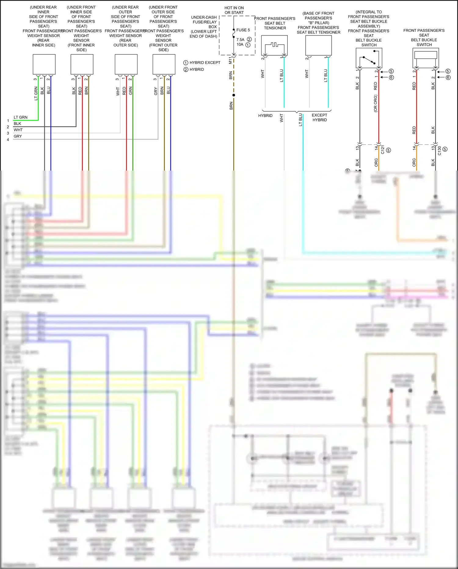 Wiring diagram computer data lines system for Honda Accord IX facelift (2014-2019) (8 of 124)