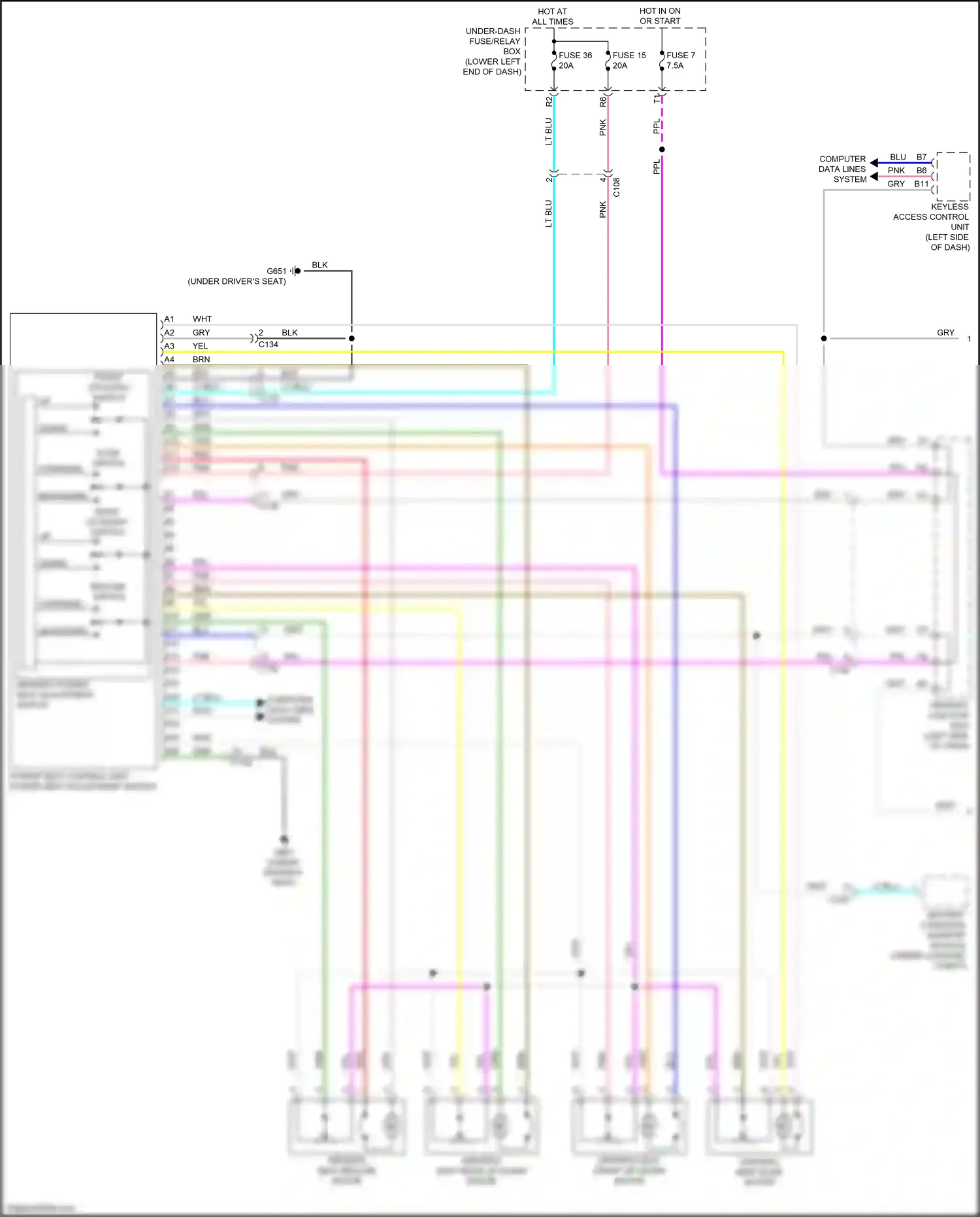 Wiring diagram computer data lines system for Honda Accord IX facelift (2014-2019) (45 of 124)