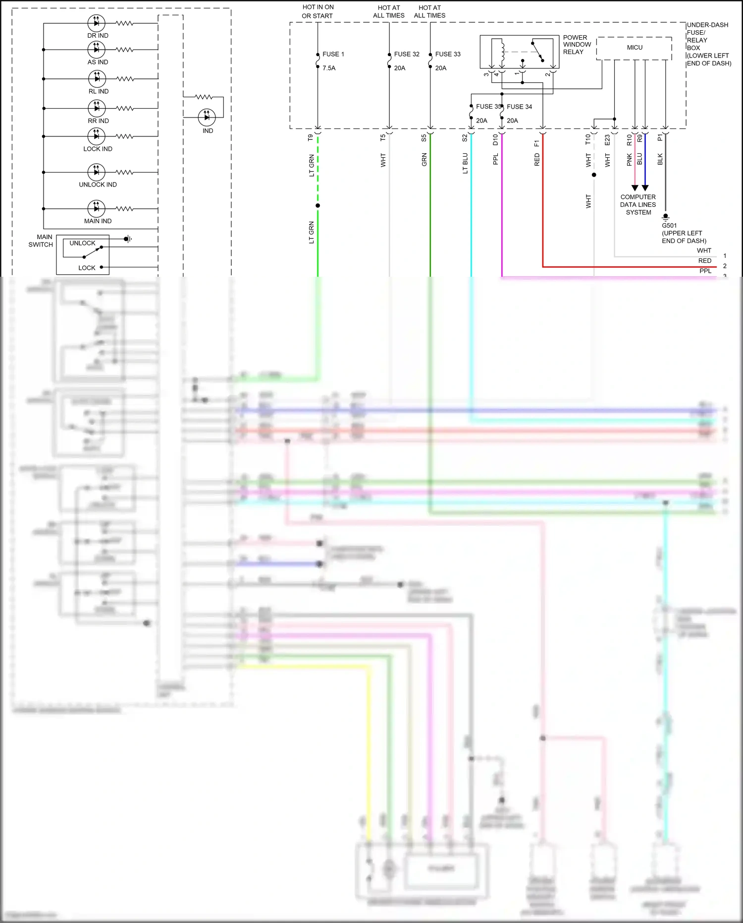Wiring diagram control unit) for Honda Accord IX facelift (2014-2019) (16 of 17)