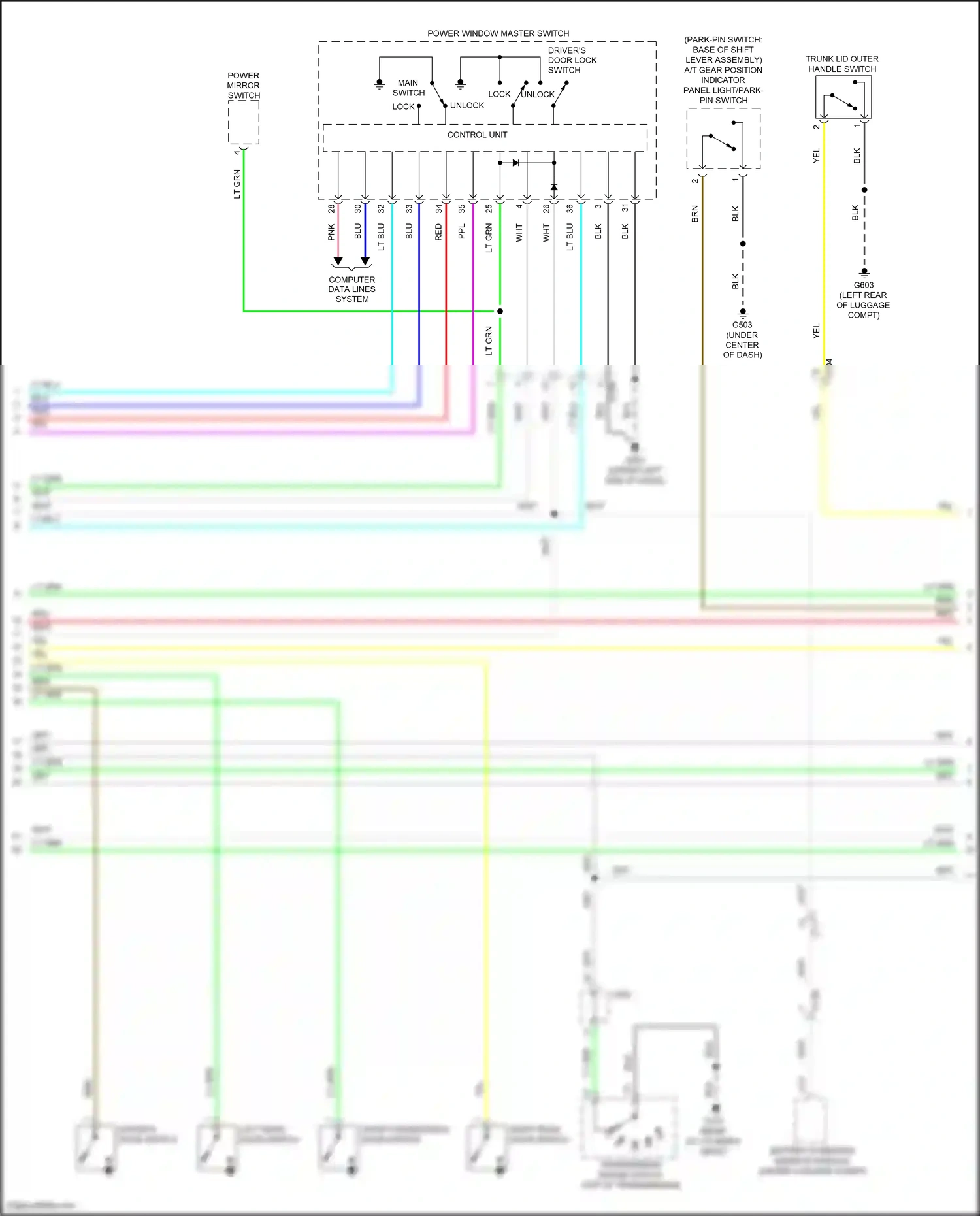 Wiring diagram control unit) for Honda Accord IX facelift (2014-2019) (4 of 17)