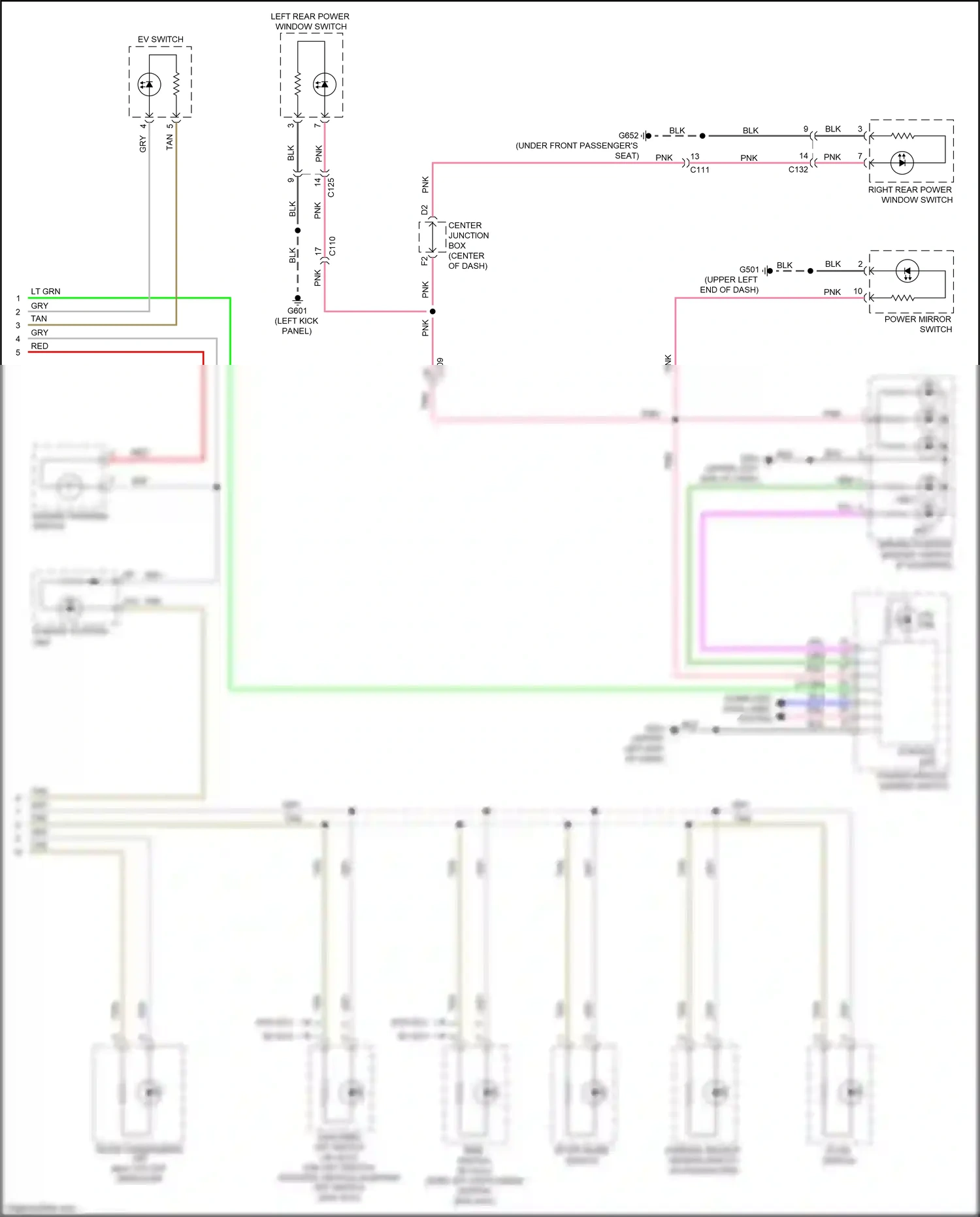 Wiring diagram control unit) for Honda Accord IX facelift (2014-2019) (13 of 17)