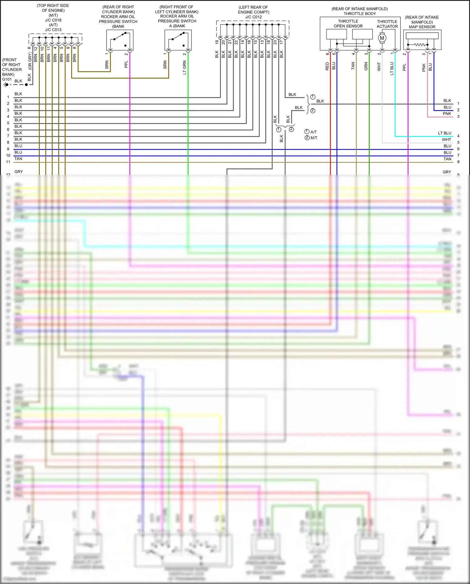 Wiring diagram ect sensor 1 for Honda Accord IX facelift (2014-2019) (10 of 10)