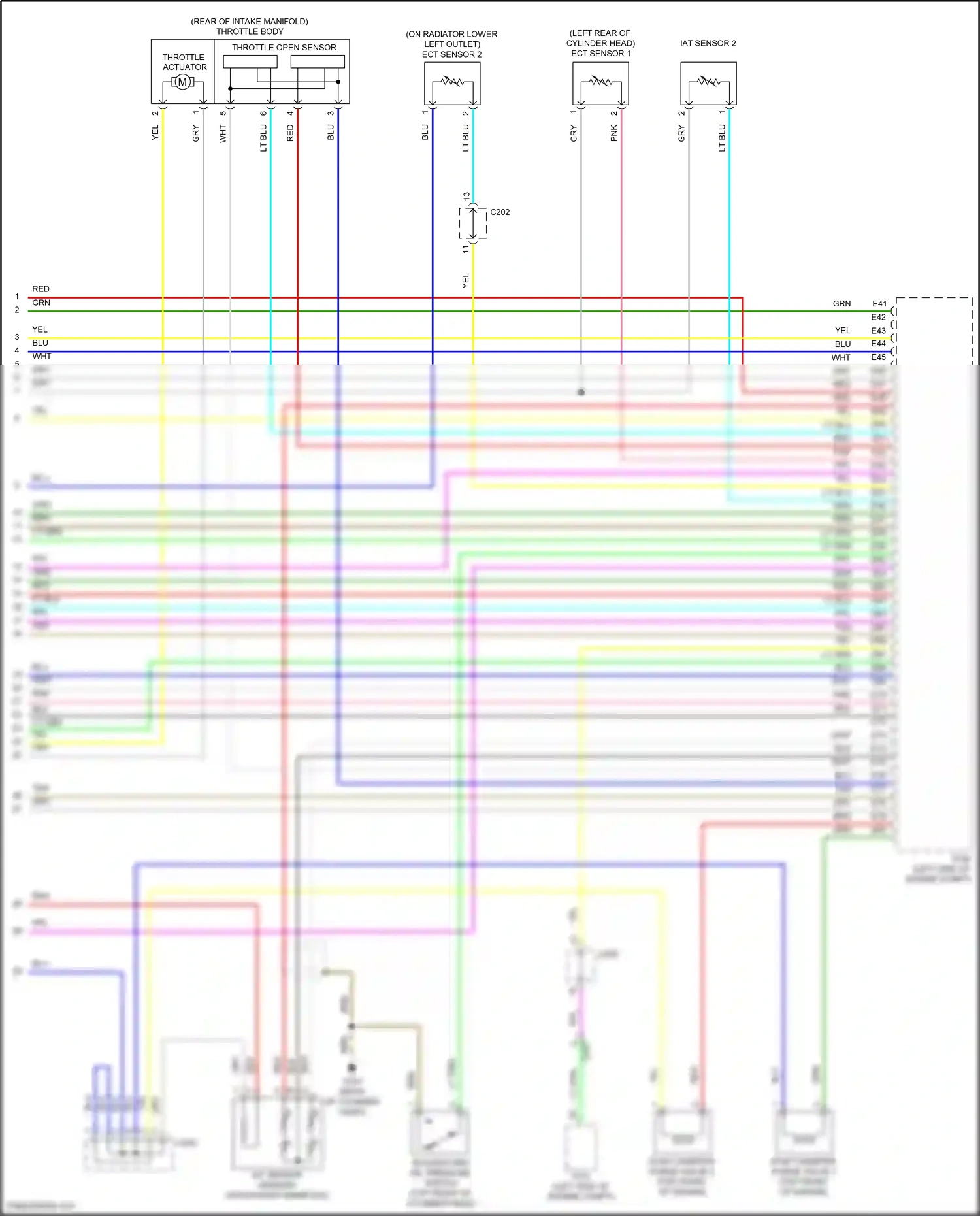 Wiring diagram ect sensor 2 for Honda Accord IX facelift (2014-2019) (7 of 9)