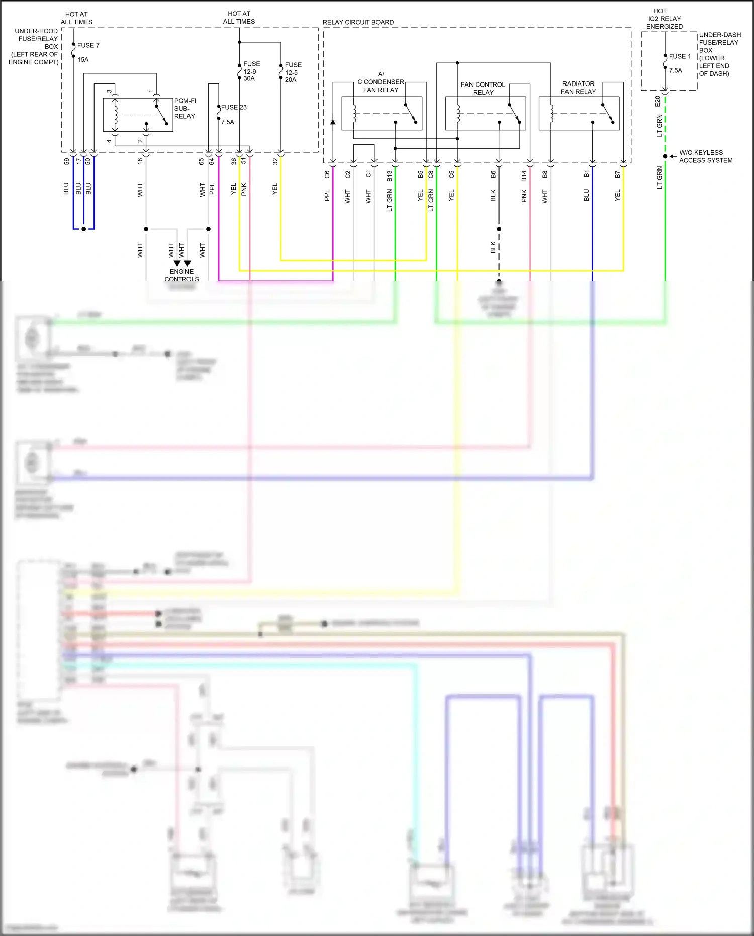 Wiring diagram ect sensor 2 for Honda Accord IX facelift (2014-2019) (4 of 9)