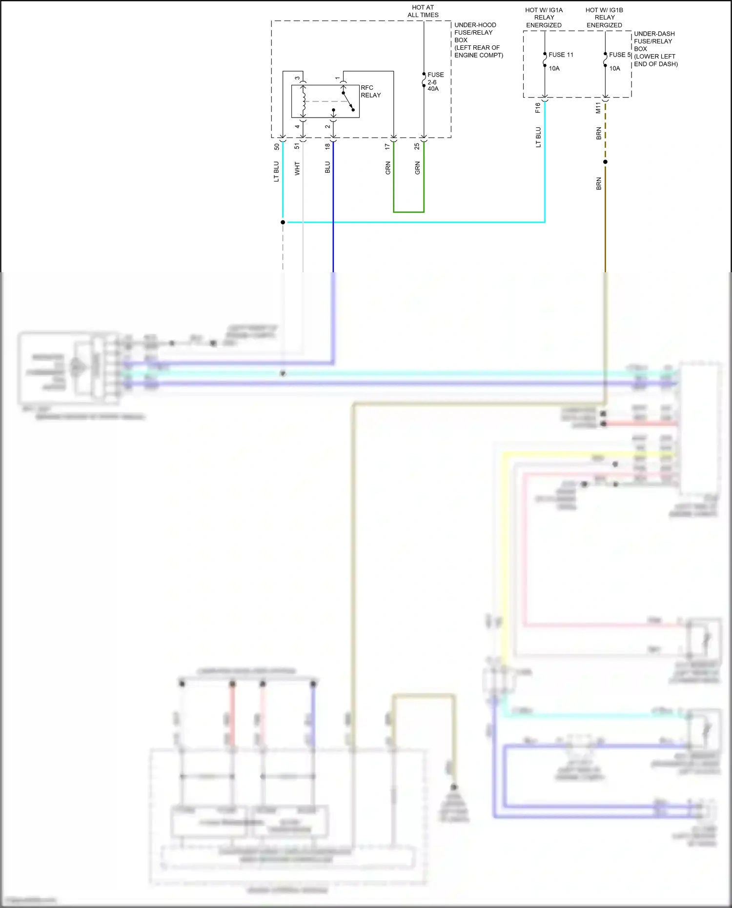 Wiring diagram ect sensor 2 for Honda Accord IX facelift (2014-2019) (2 of 9)
