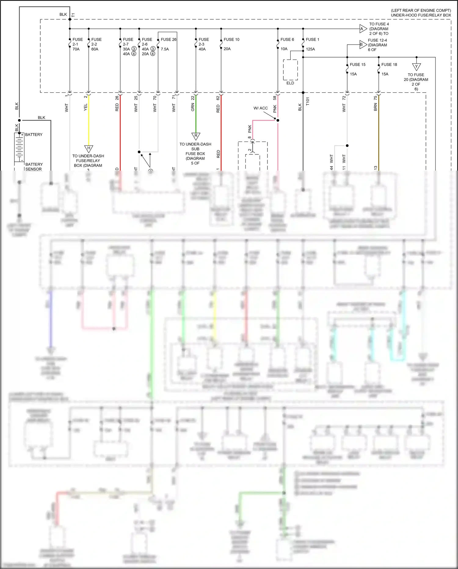 Wiring diagram eps control unit for Honda Accord IX facelift (2014-2019) (5 of 8)