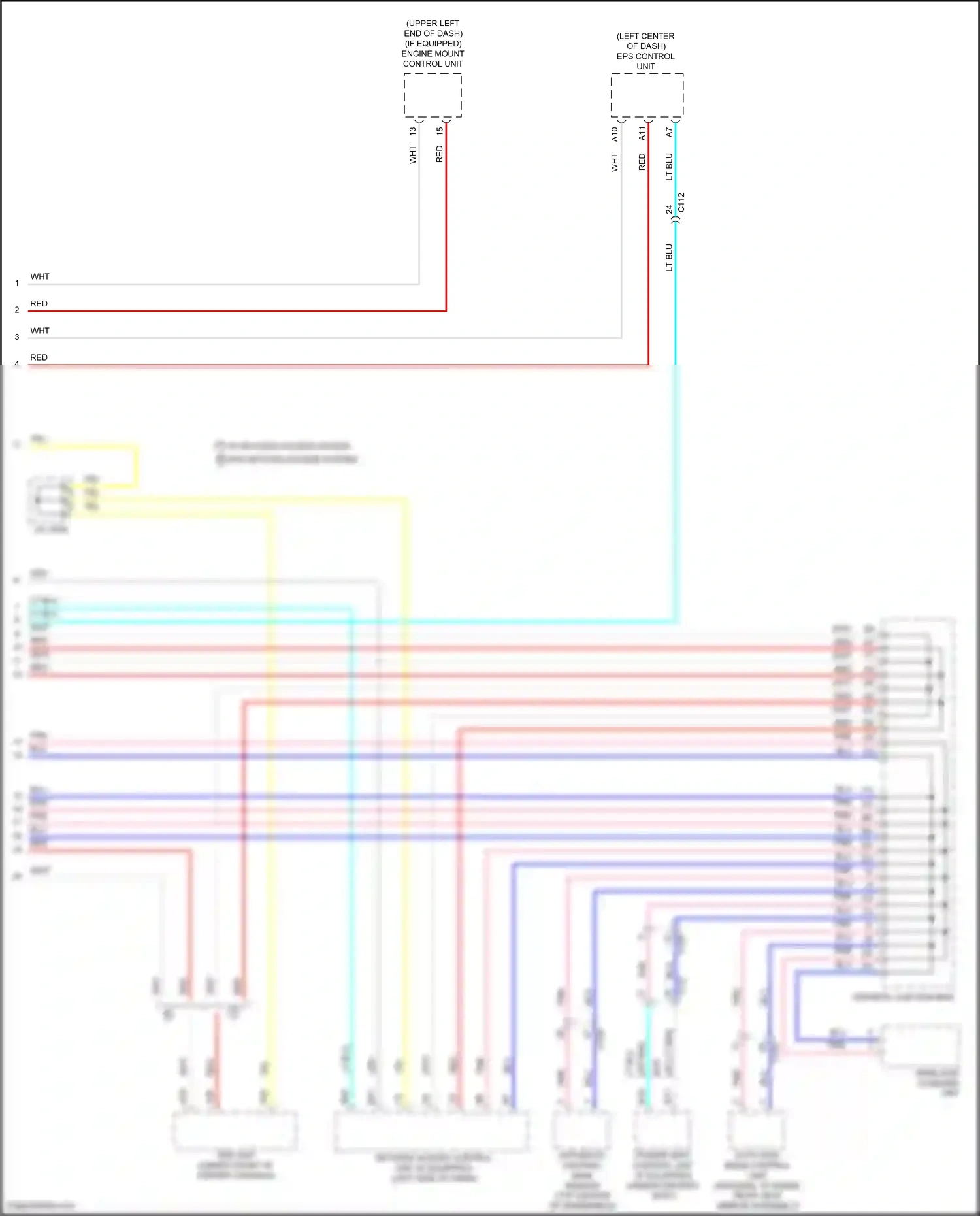 Wiring diagram eps control unit for Honda Accord IX facelift (2014-2019) (1 of 8)