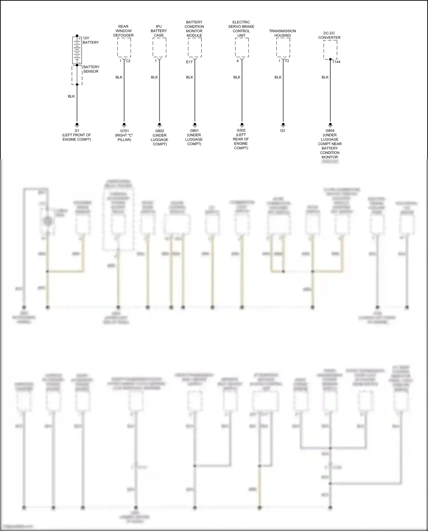 Wiring diagram front accessory power socket for Honda Accord IX facelift (2014-2019) (2 of 4)