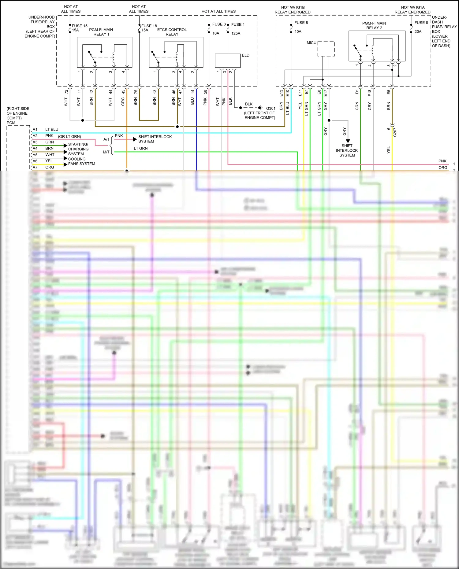 Wiring diagram ftp sensor for Honda Accord IX facelift (2014-2019) (3 of 3)