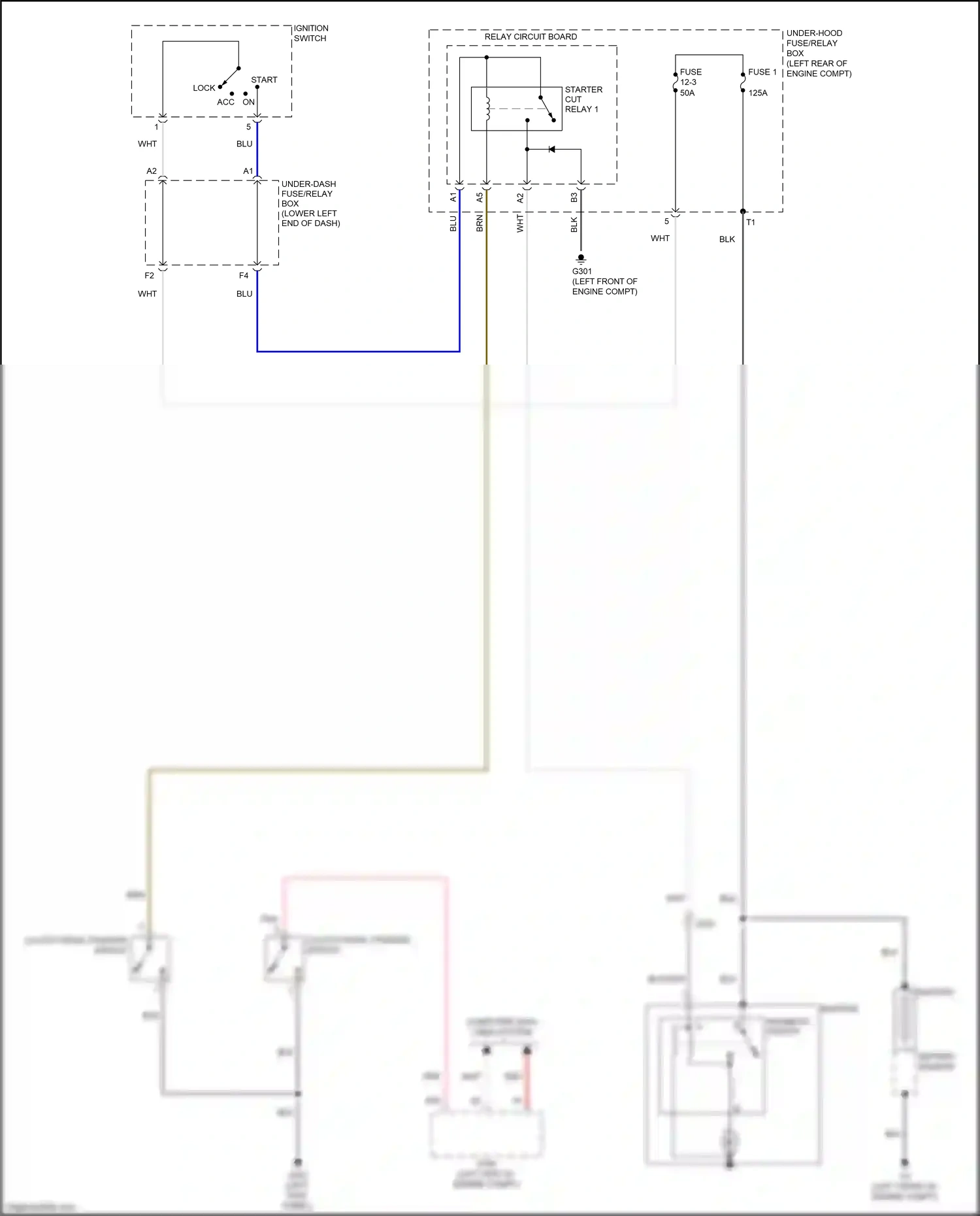 Wiring diagram ignition switch for Honda Accord IX facelift (2014-2019) (2 of 5)