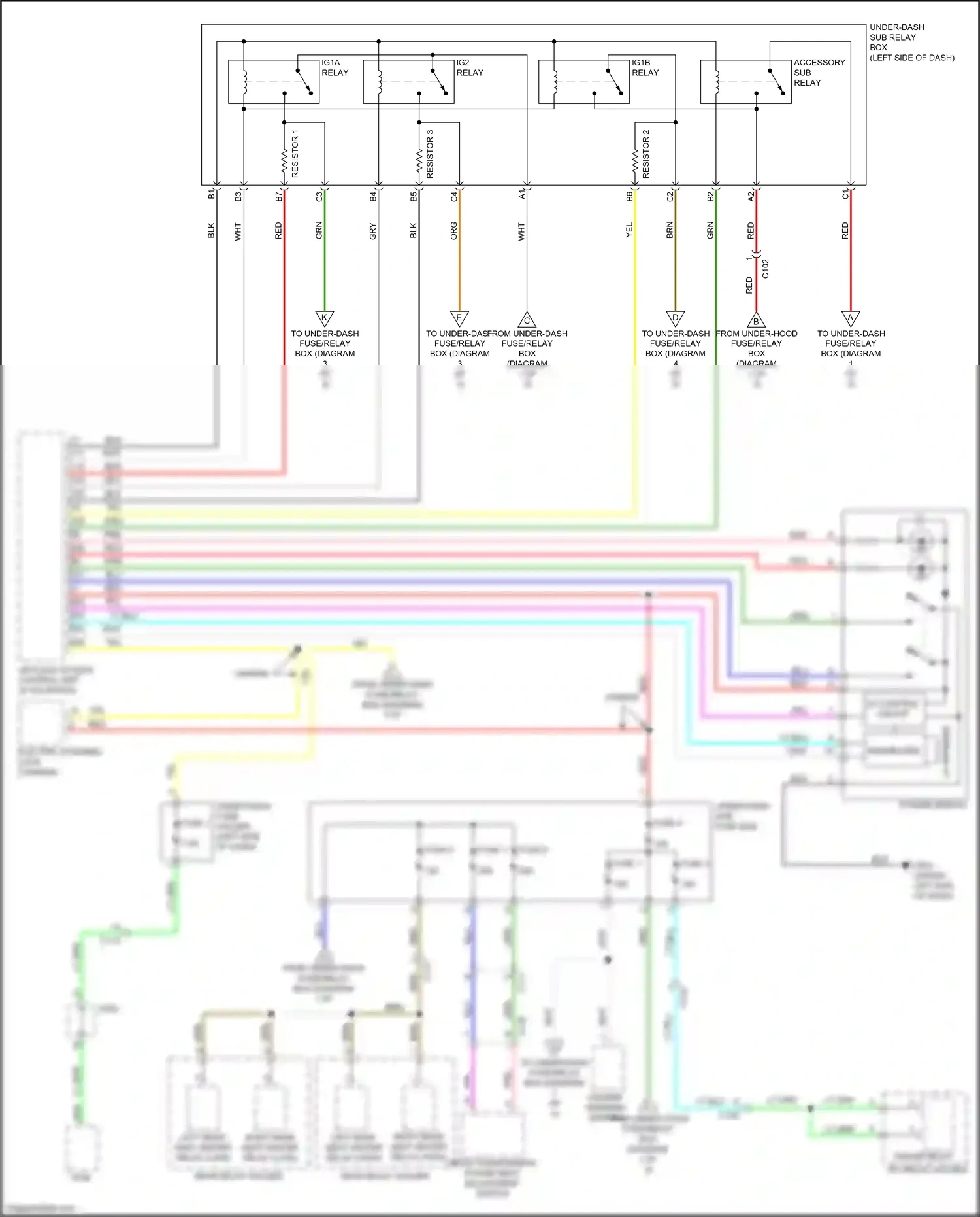 Wiring diagram keyless access control unit for Honda Accord IX facelift (2014-2019) (16 of 38)