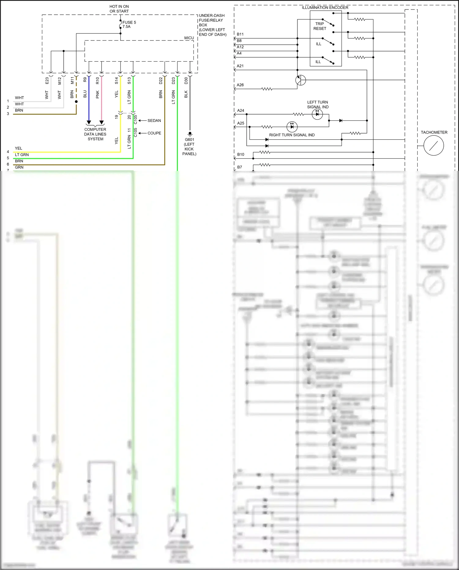 Wiring diagram light control ind for Honda Accord IX facelift (2014-2019) (1 of 1)