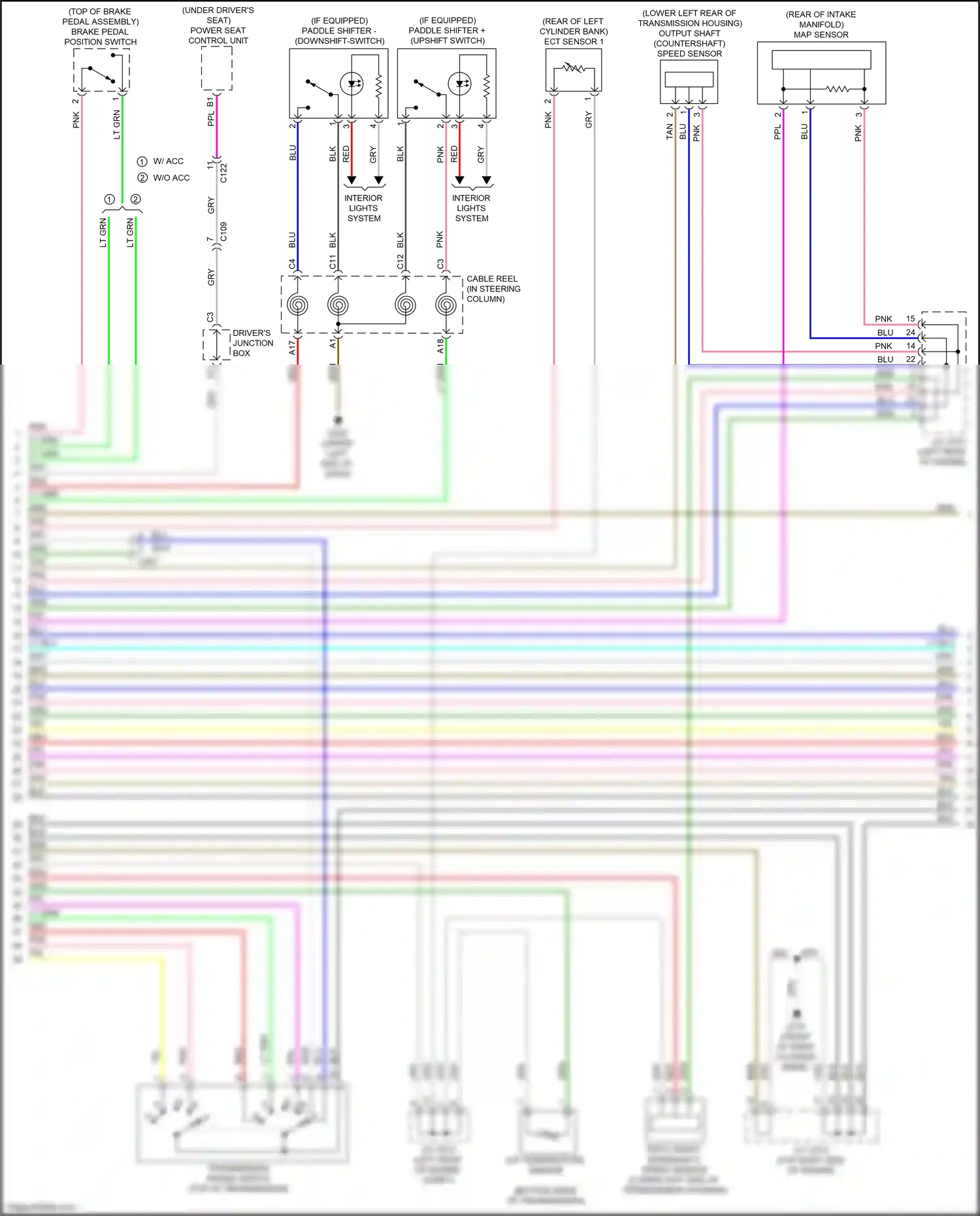 Wiring diagram map sensor for Honda Accord IX facelift (2014-2019) (1 of 5)