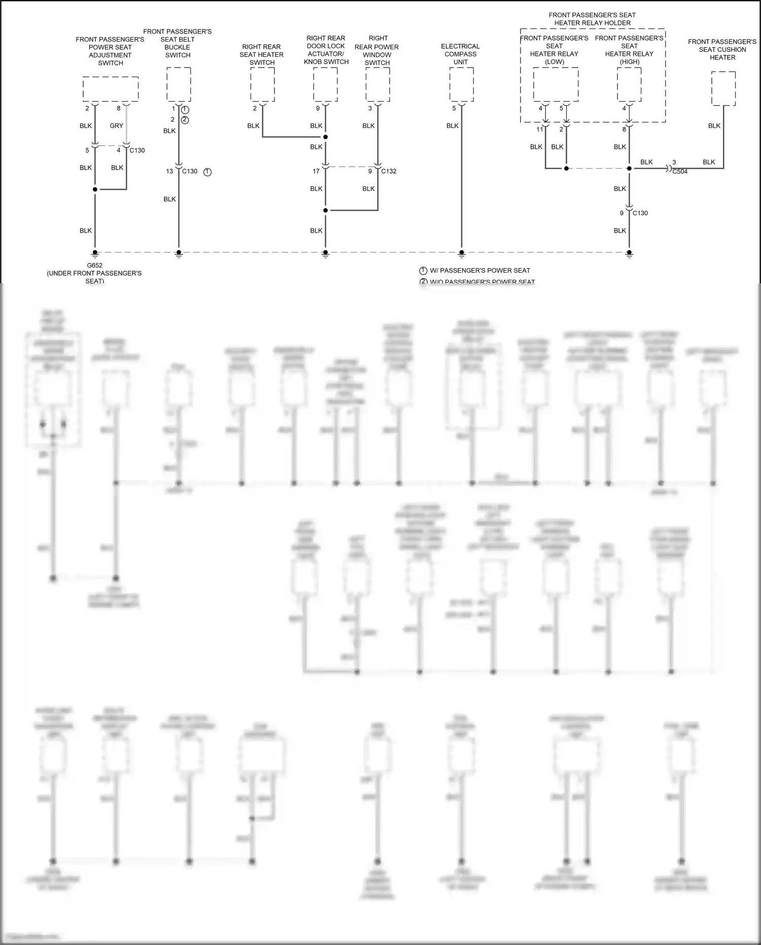 Wiring diagram multi information display unit for Honda Accord IX facelift (2014-2019) (12 of 14)