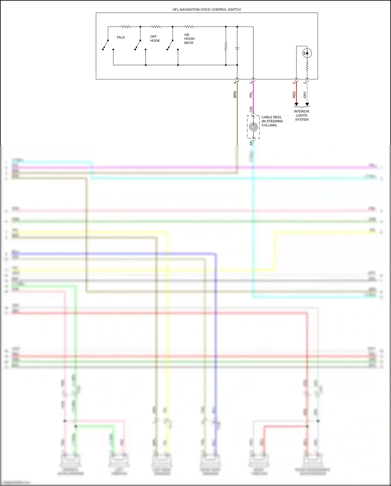 Wiring diagram on hook/ back for Honda Accord IX facelift (2014-2019) (1 of 1)