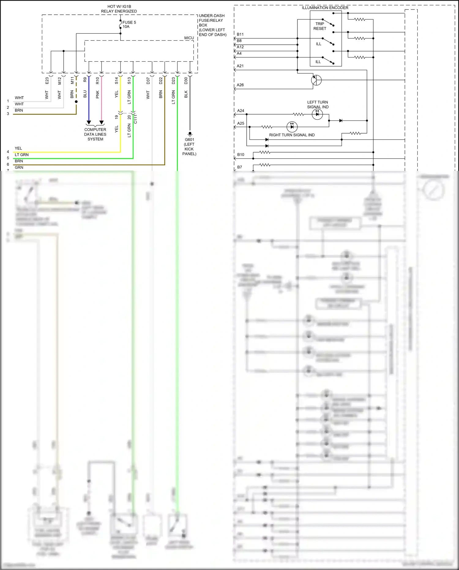 Wiring diagram security ind for Honda Accord IX facelift (2014-2019) (3 of 4)