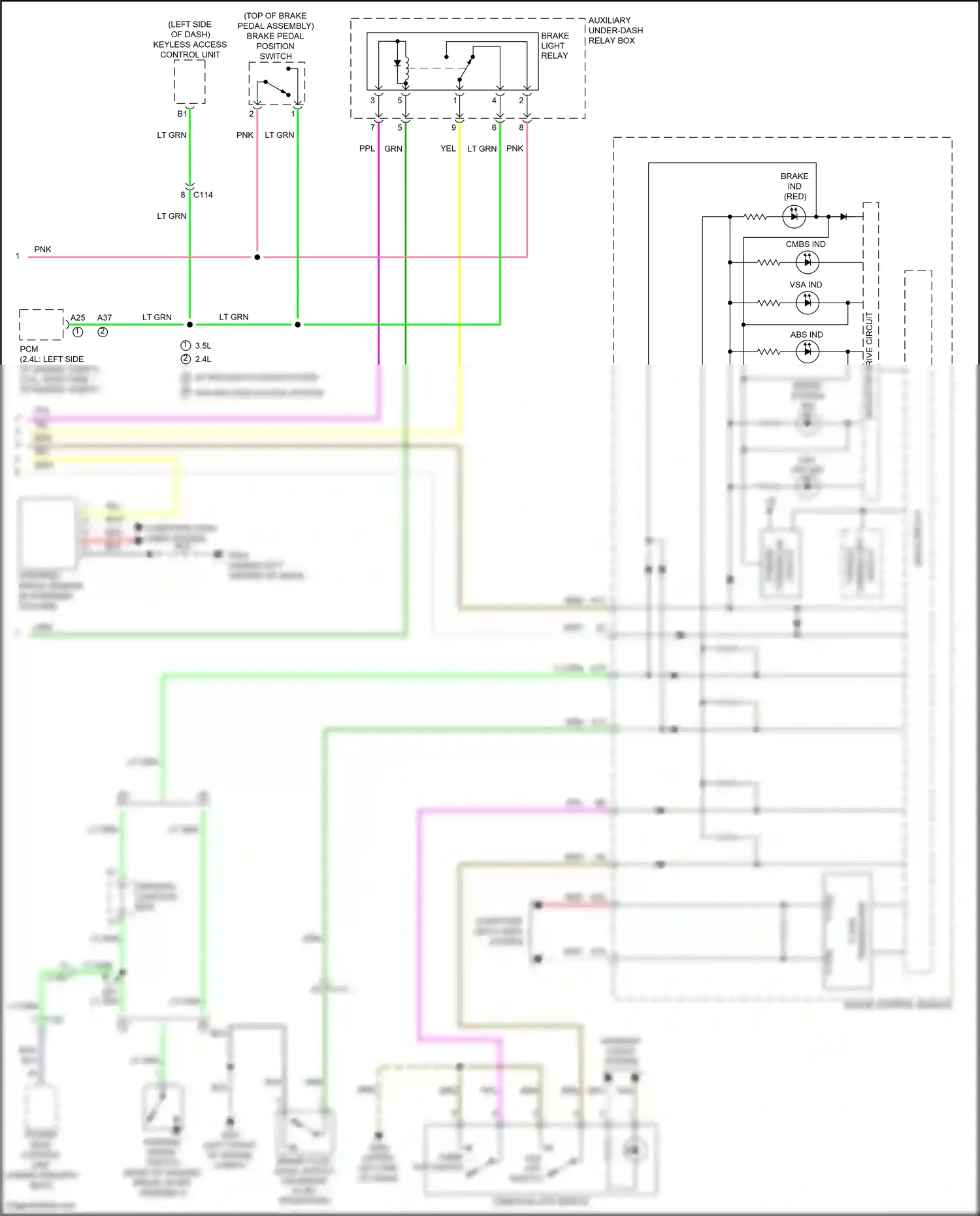 Wiring diagram steering angle sensor for Honda Accord IX facelift (2014-2019) (1 of 10)